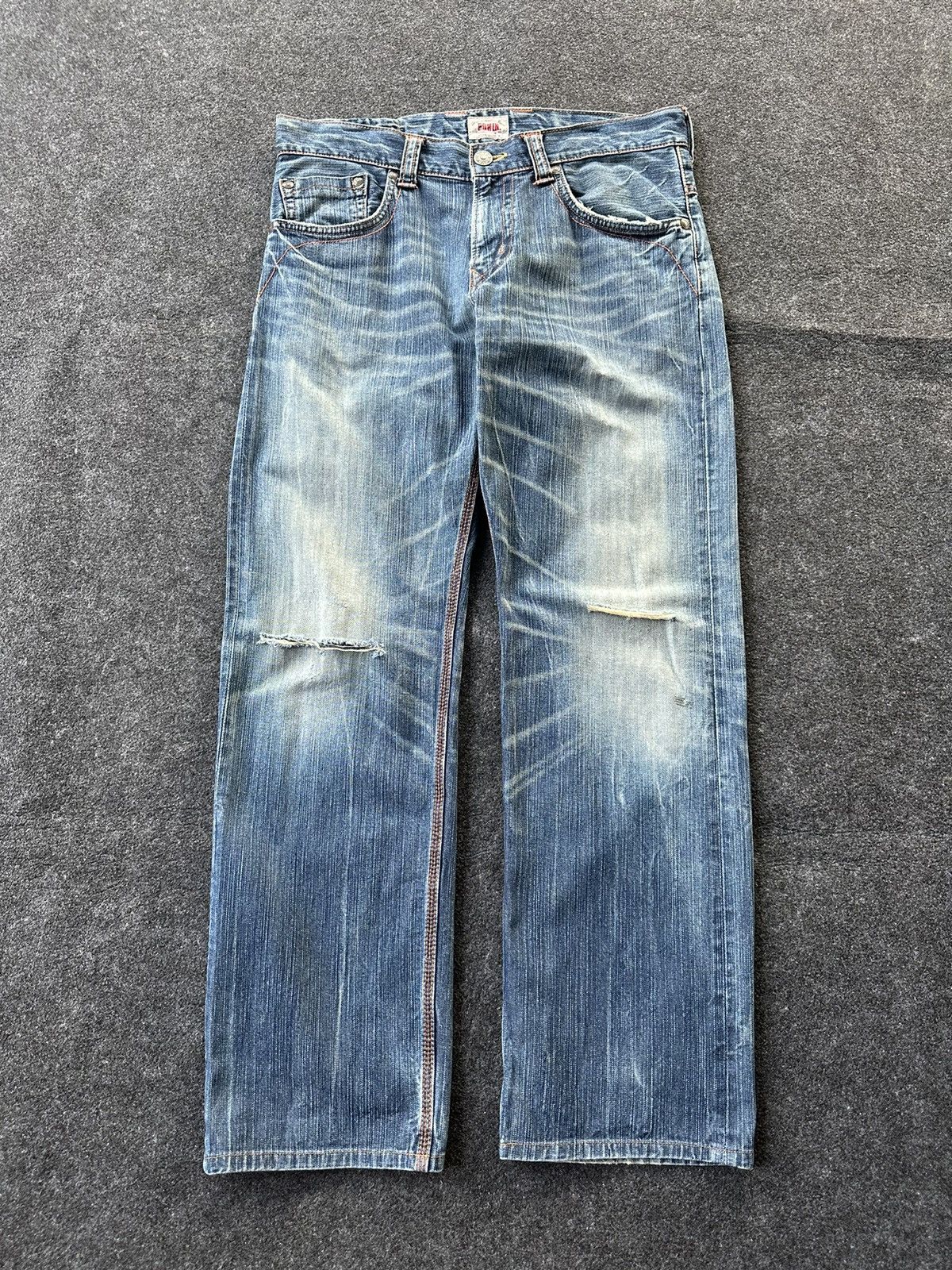 Edwin Exclusive Vintage Faded Washed Distressed Denim D187