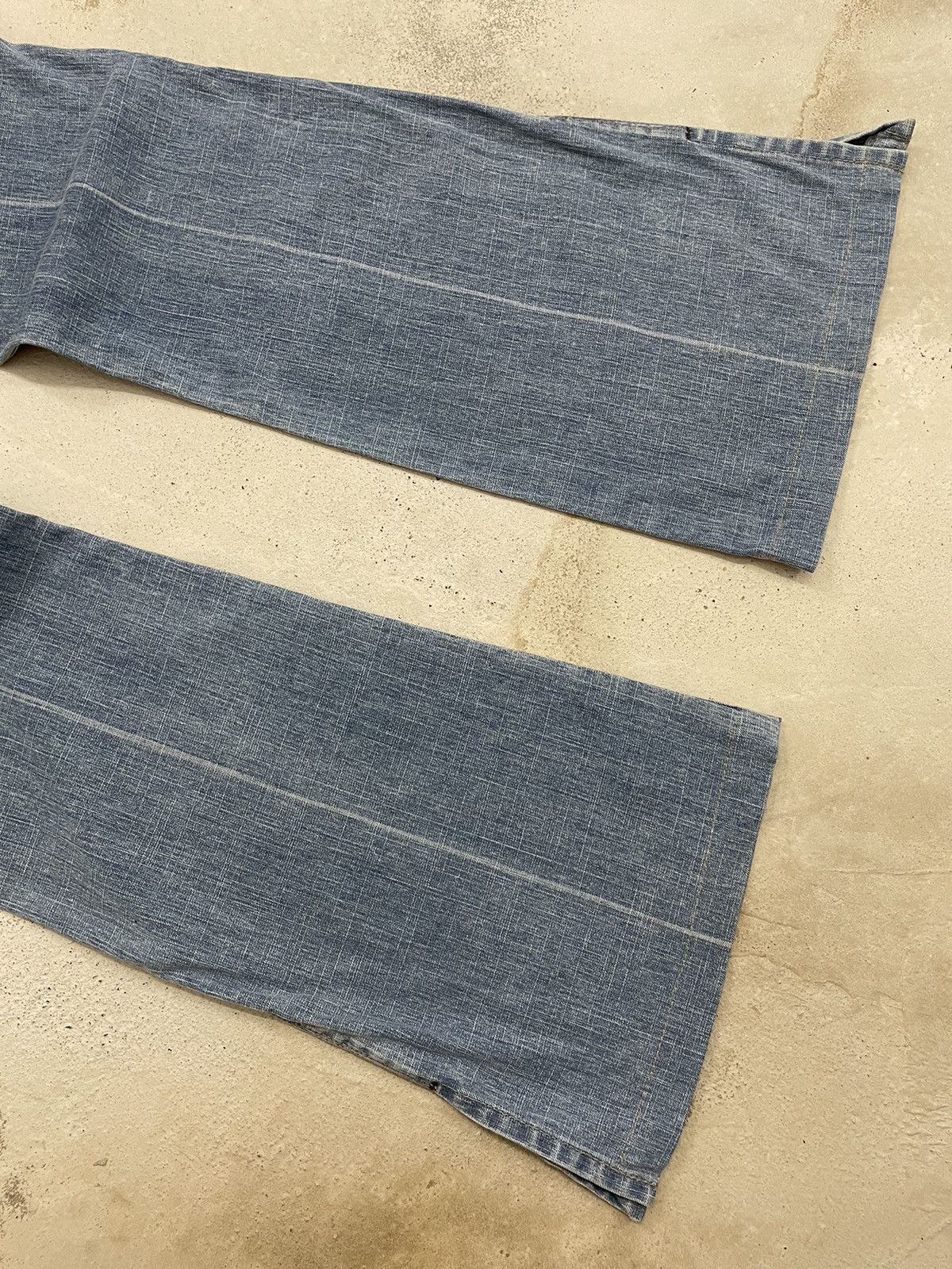 Designer Marithe Francois Girbaud Flare Denim Pants Size US 27 - 16 Thumbnail