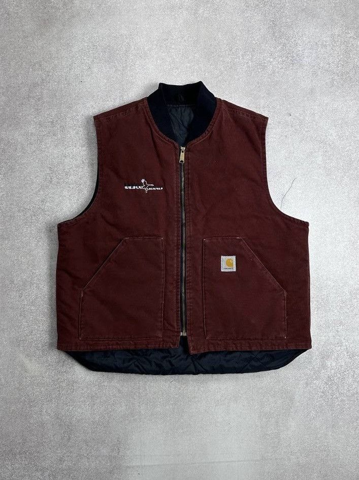Carhartt Vintage Carhartt Active Workwear Vest Y2K L Size US L / EU 52-54 / 3 - 1 Thumbnail