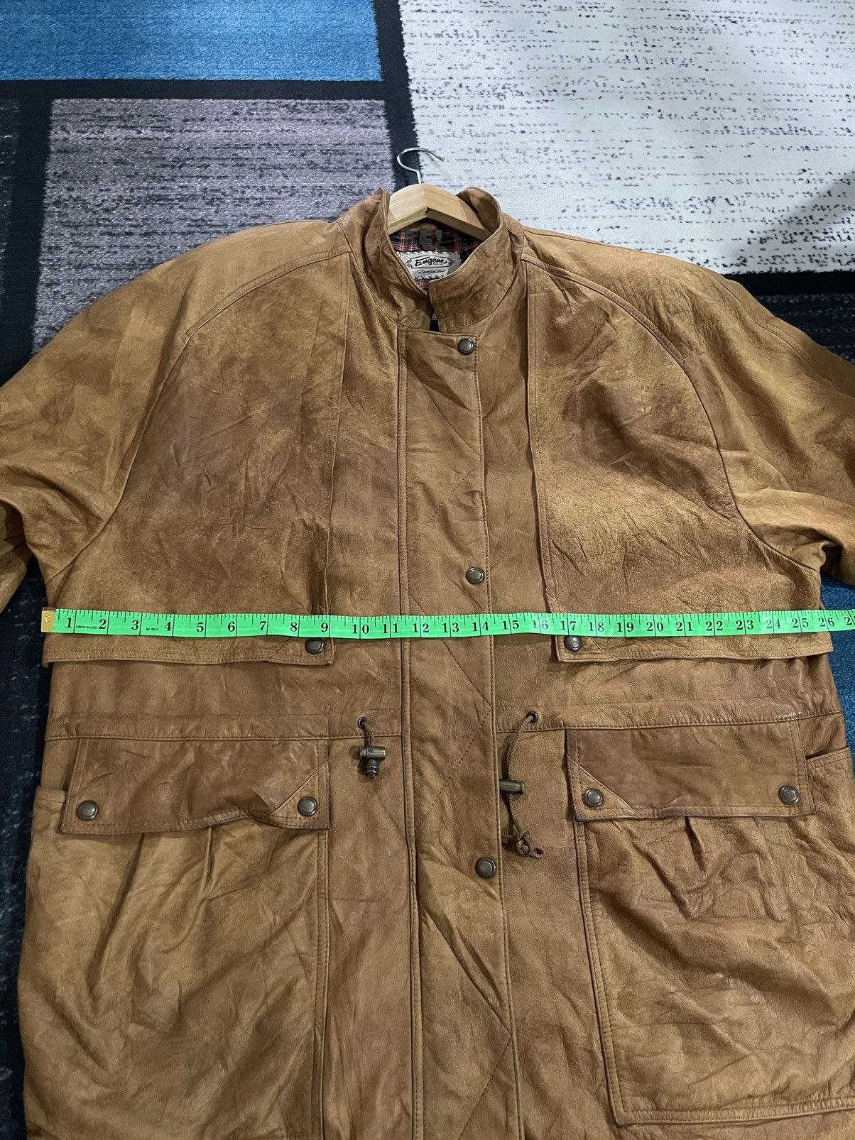 Vintage Vintage Engene Australia Cow leather Jacket Size US XL / EU 56 / 4 - 22 Thumbnail