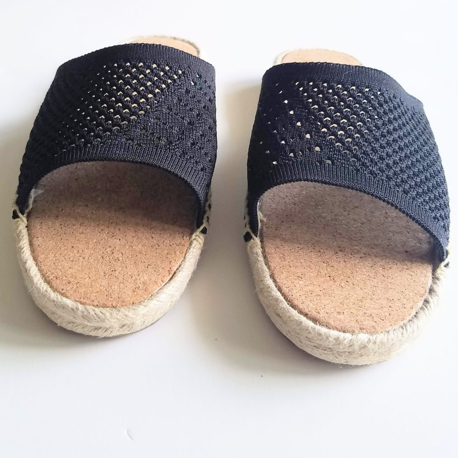 Other EMU Australia EBOR MAC espadrille slides sz 9 cork black Size US 9 / IT 39 - 3 Thumbnail