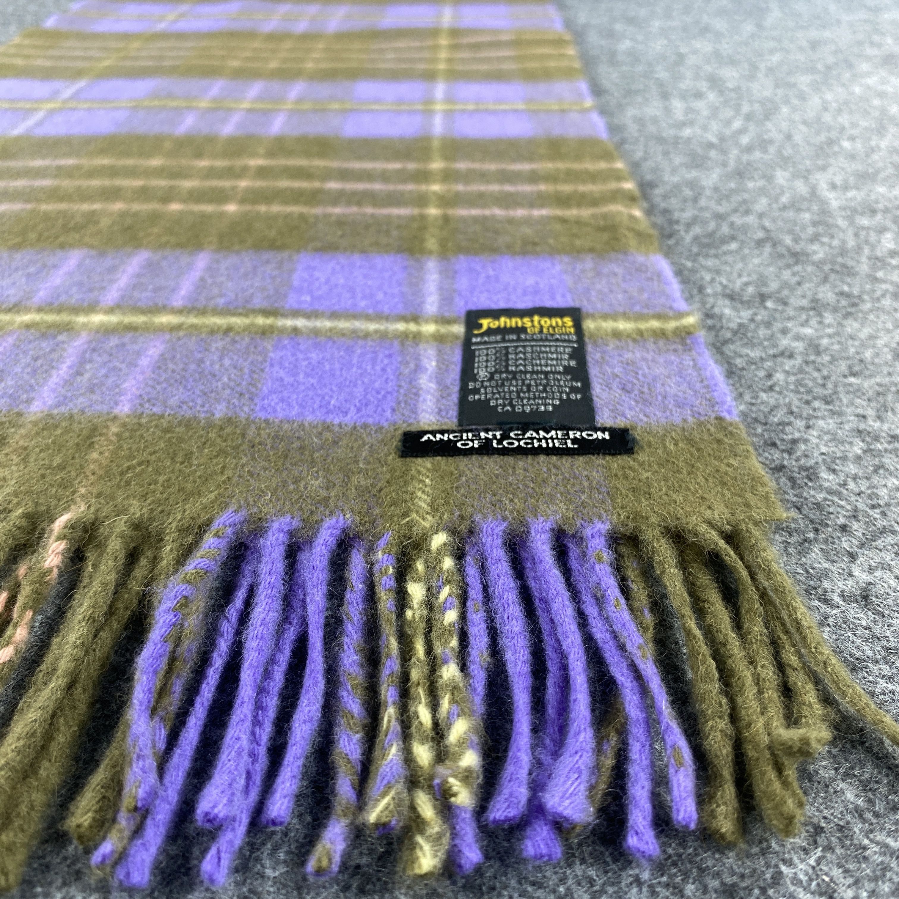 Johnstons Of Elgin × Vintage GF10557 Johnstons Of Elgin Scarf Neck Wear Nova Check Size ONE SIZE - 6 Thumbnail