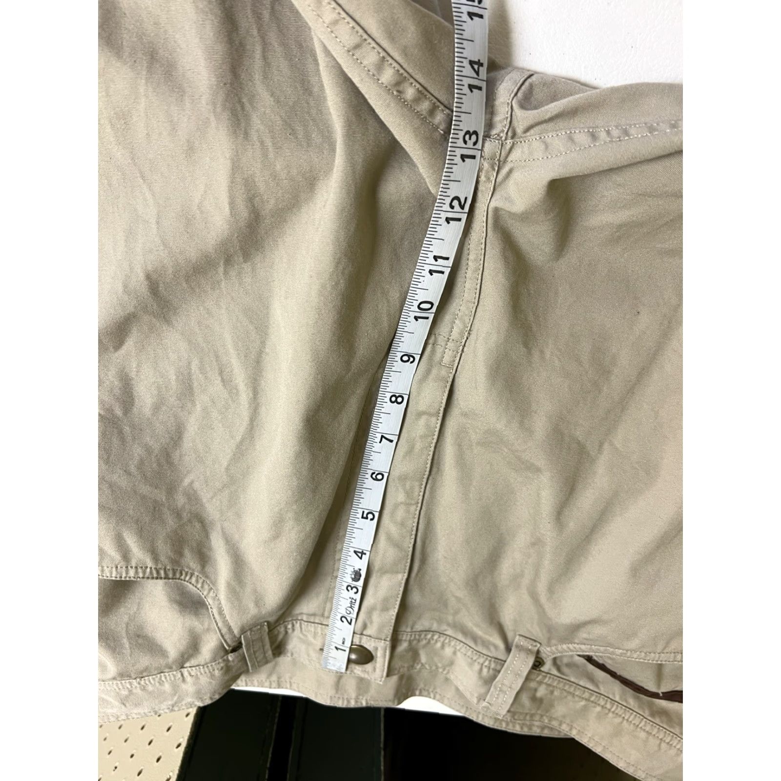 Vintage TravelSmith Mens Pants - Cotton, Tan, 40x32, Gussetted Knees, Flat Front, Zip, Relaxed Fit, Travel Style, Regular Inseam 32, Brown, Men Size US 40 / EU 56 - 7 Thumbnail