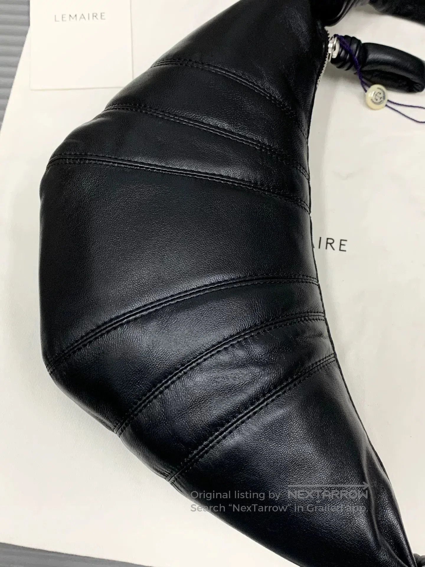 Lemaire Lemaire 25FW Small Black Croissant Bag. Size ONE SIZE - 9 Thumbnail