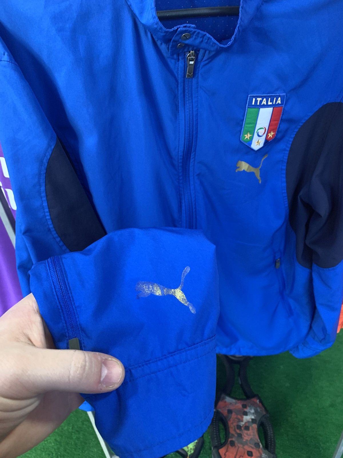 Puma Italy Football Training Jacket 2006 Vintage M Size Size US M / EU 48-50 / 2 - 7 Thumbnail