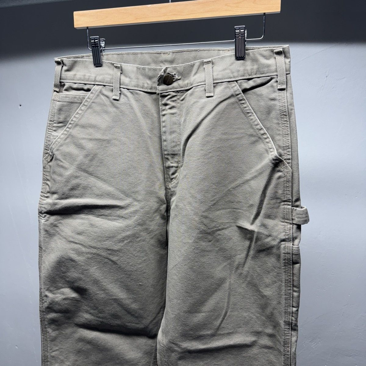 Vintage Carhartt Baggy Carpenter Work Pants ERD Grunge Chrome Size US 32 / EU 48 - 3 Thumbnail