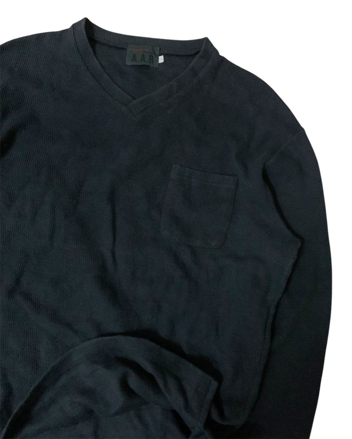 Yohji Yamamoto 💥Vintage Yohji Yamamoto Signature A.A.R Black Shirt Size US L / EU 52-54 / 3 - 4 Thumbnail