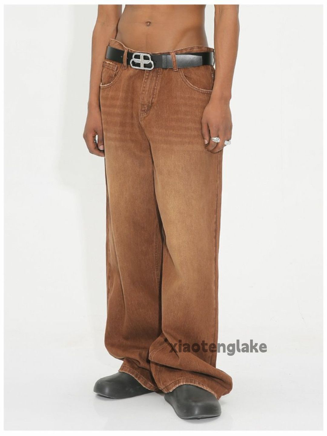 Jean washed faded cleanfit yuppie loose baggy jeans Size US 33 - 5 Thumbnail