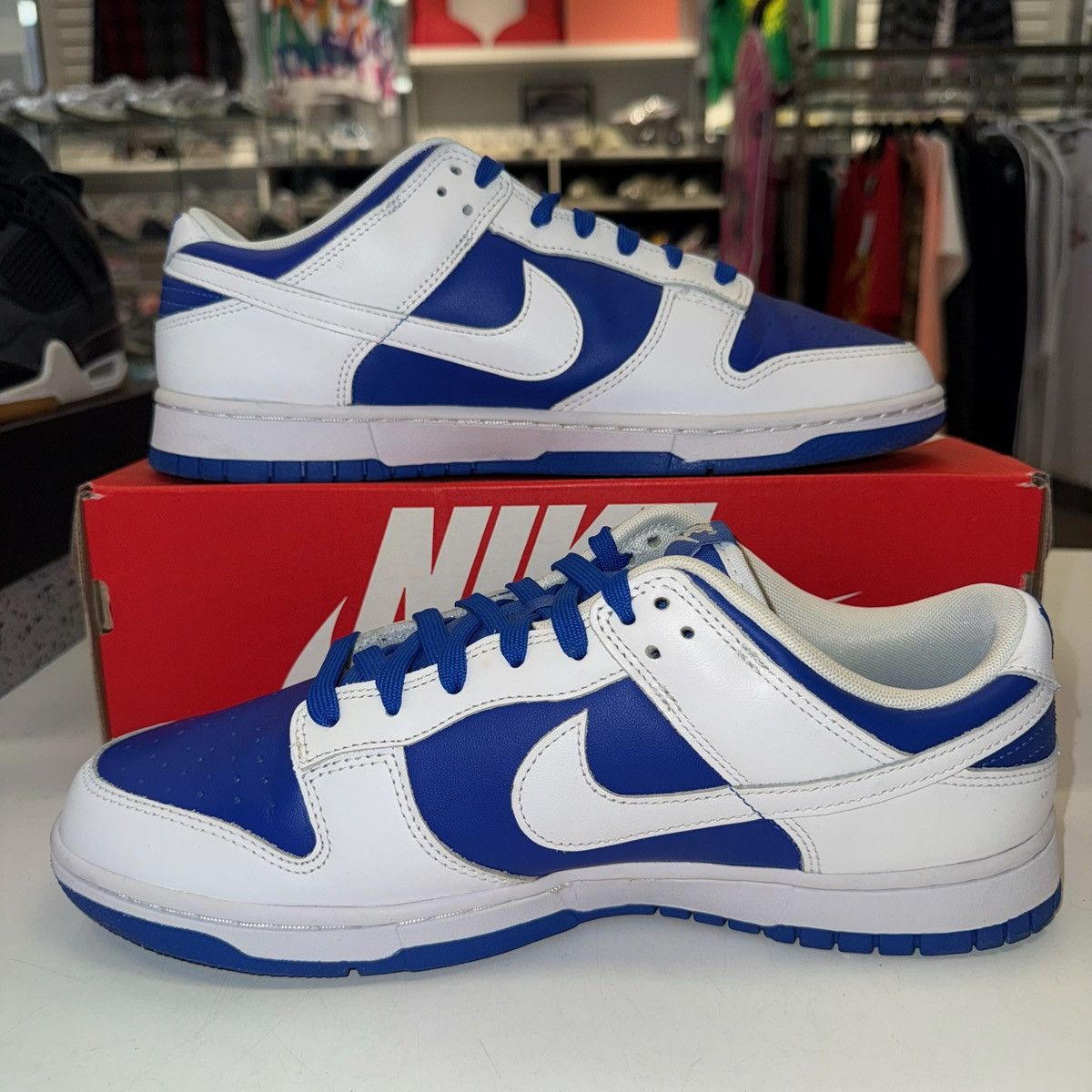 Nike Size 11 - Nike Dunk Low Racer Blue 2022 DD1391-401 Size US 11 / EU 44 - 2 Thumbnail