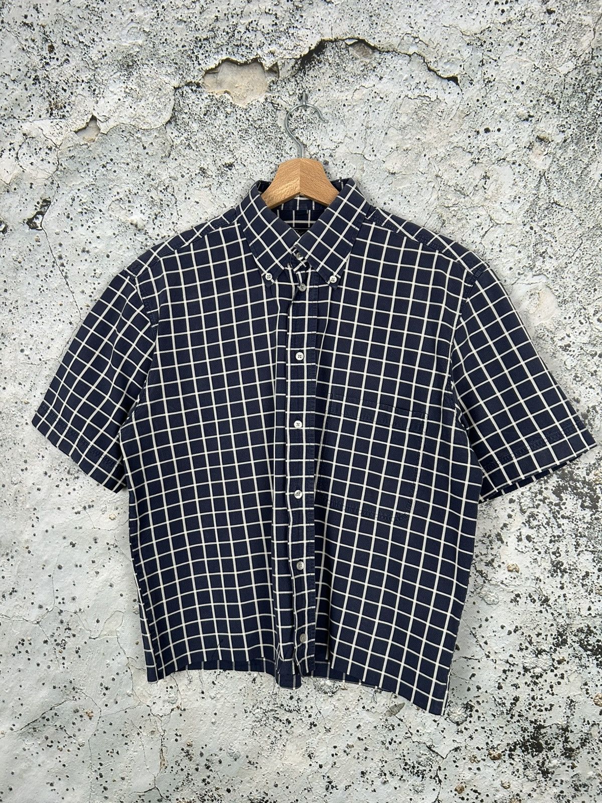 Vintage Vintage Cropped Shirt Boxy Baggy Avant Garde Rap Skate Size US M / EU 48-50 / 2 - 1 Thumbnail