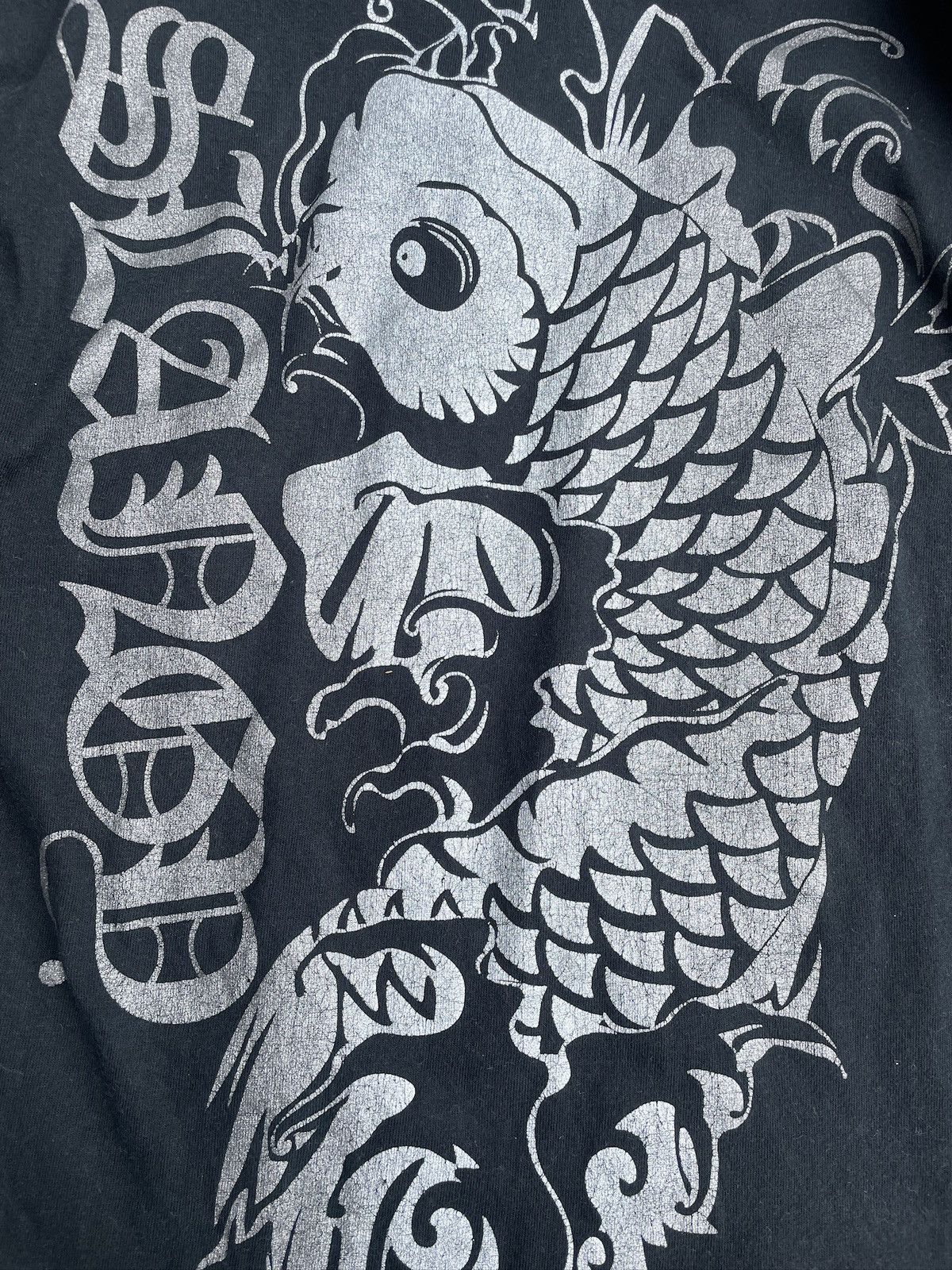 Japanese Brand 2000s Japanese archive Glitter Sukajan Long Sleeve Tee Y2K Size US S / EU 44-46 / 1 - 7 Thumbnail