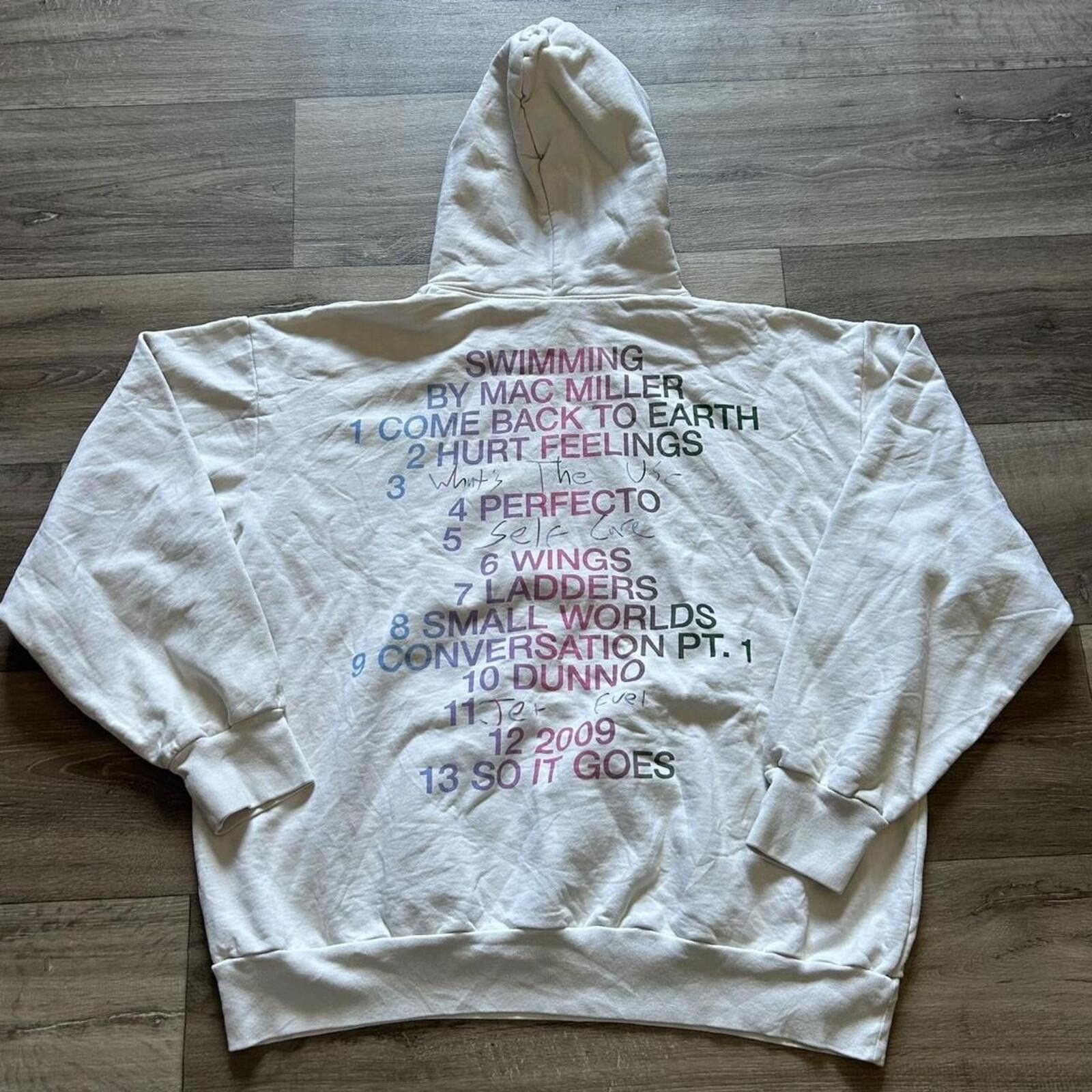 Other Swimming Mac Miller Official Tour Tracklist Hoodie XL rare Size US XL / EU 56 / 4 - 2 Thumbnail