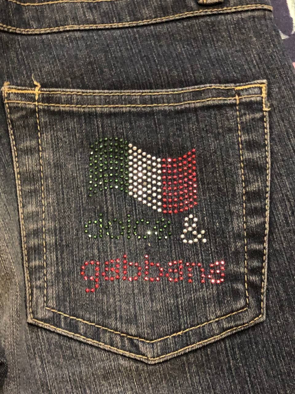 Dolce & Gabbana blue jeans Vintage Y2K Dolce&Gabbana luxury Denim pants Size 29" - 12 Thumbnail
