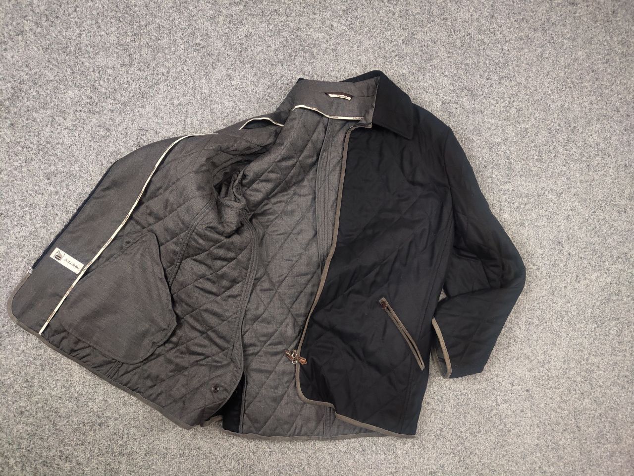 Colombo Colombo Italy Design cashmere quality Zip Black Jacket Size L / US 10 / IT 46 - 20 Thumbnail