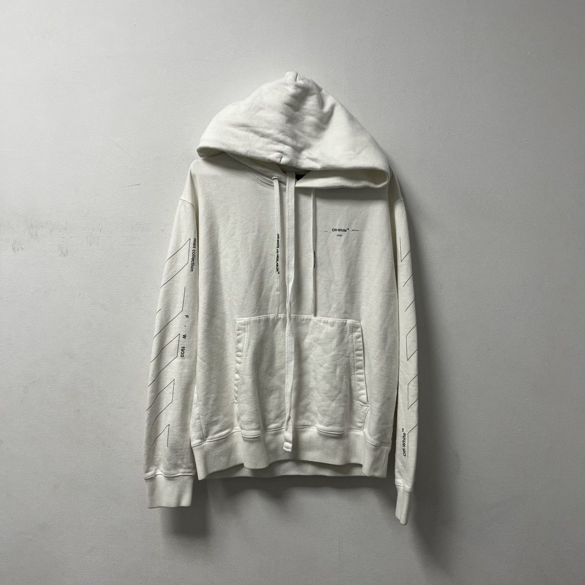 Off-White Off-White Luxury Hoodie Big Logo Rare White Size US L / EU 52-54 / 3 - 2 Thumbnail