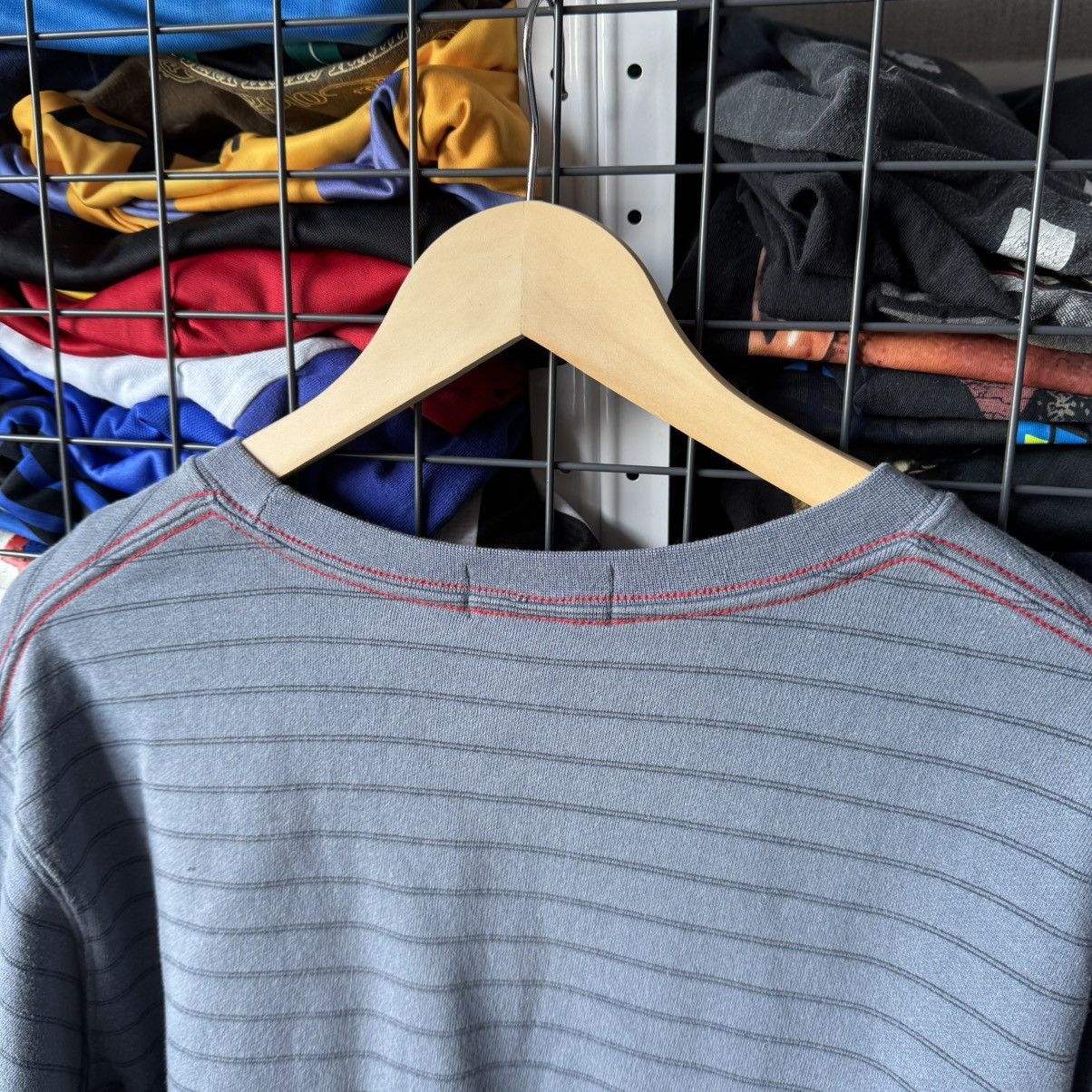 Polo Ralph Lauren × Ralph Lauren × Vintage Polo Ralph Lauren Striped Chief Keef Style Sweatshirt Size US XL / EU 56 / 4 - 7 Thumbnail