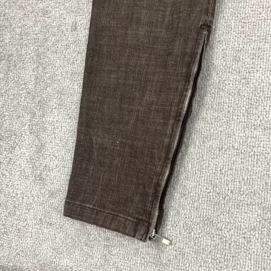Max Mara Max Mara Pants US 8 W30 L28 Brown Slim Leg Ankle Zip Trousers Casual Work Womens Size 30" / US 8 / IT 44 - 7 Thumbnail