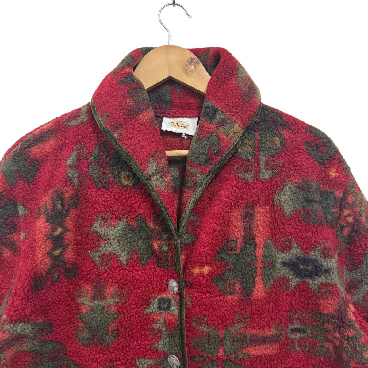 Vintage Vintage Talbots Navajo Aztec Fleece Jacket Size US L / EU 52-54 / 3 - 4 Thumbnail