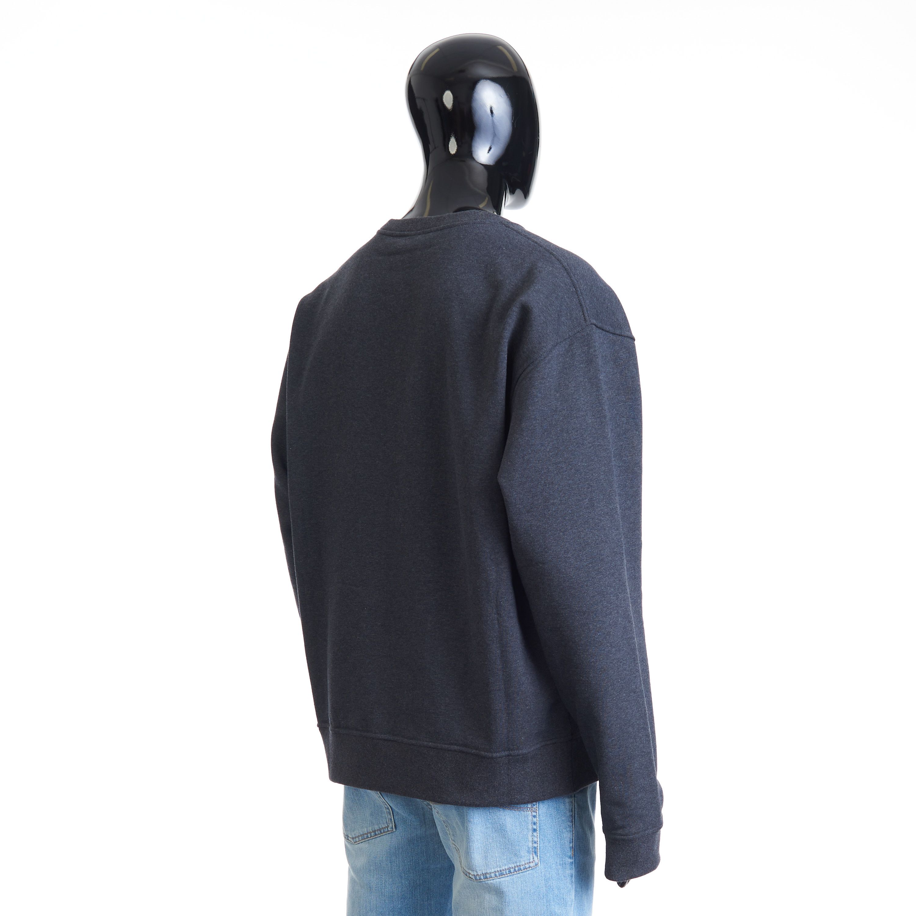 Berluti Embroidered Scritto Sweatshirt - Dark Grey Melange Size US XL / EU 56 / 4 - 6 Thumbnail