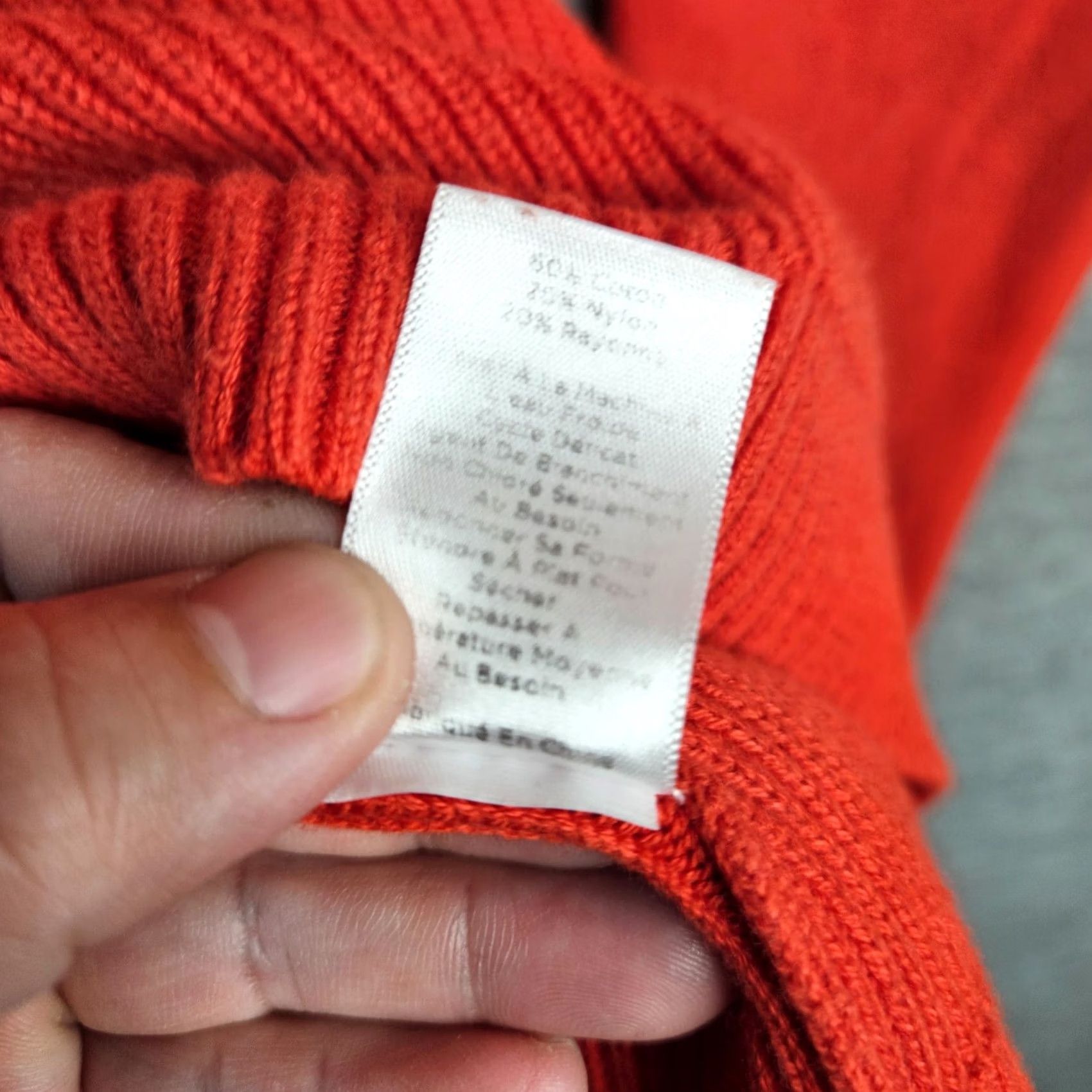 Talbots TALBOTS Women's Orange Long Sleeve Crew neck Elbow patch Sweater Size S Size S / US 4 / IT 40 - 6 Thumbnail