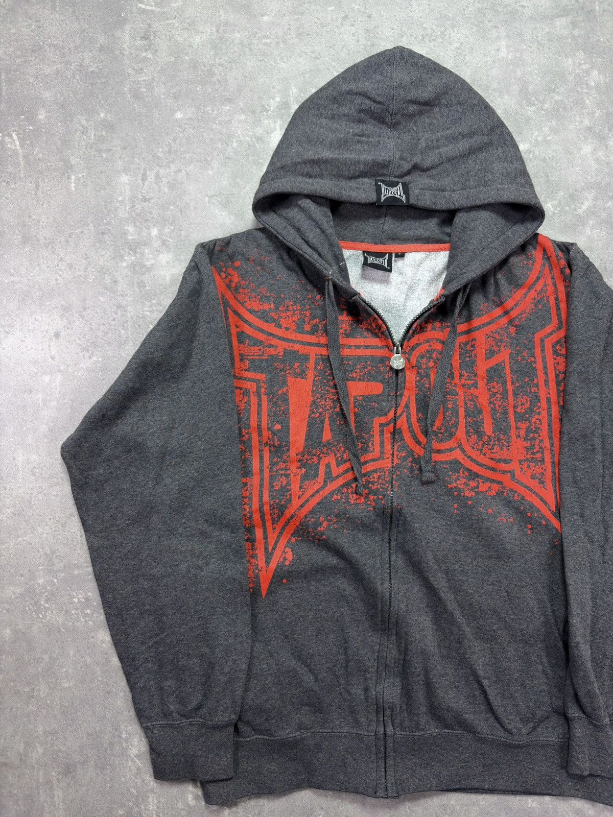 Tapout Tapout Big Splash Logo Zip Hoodie L XL Affliction MMA Size US L / EU 52-54 / 3 - 3 Thumbnail