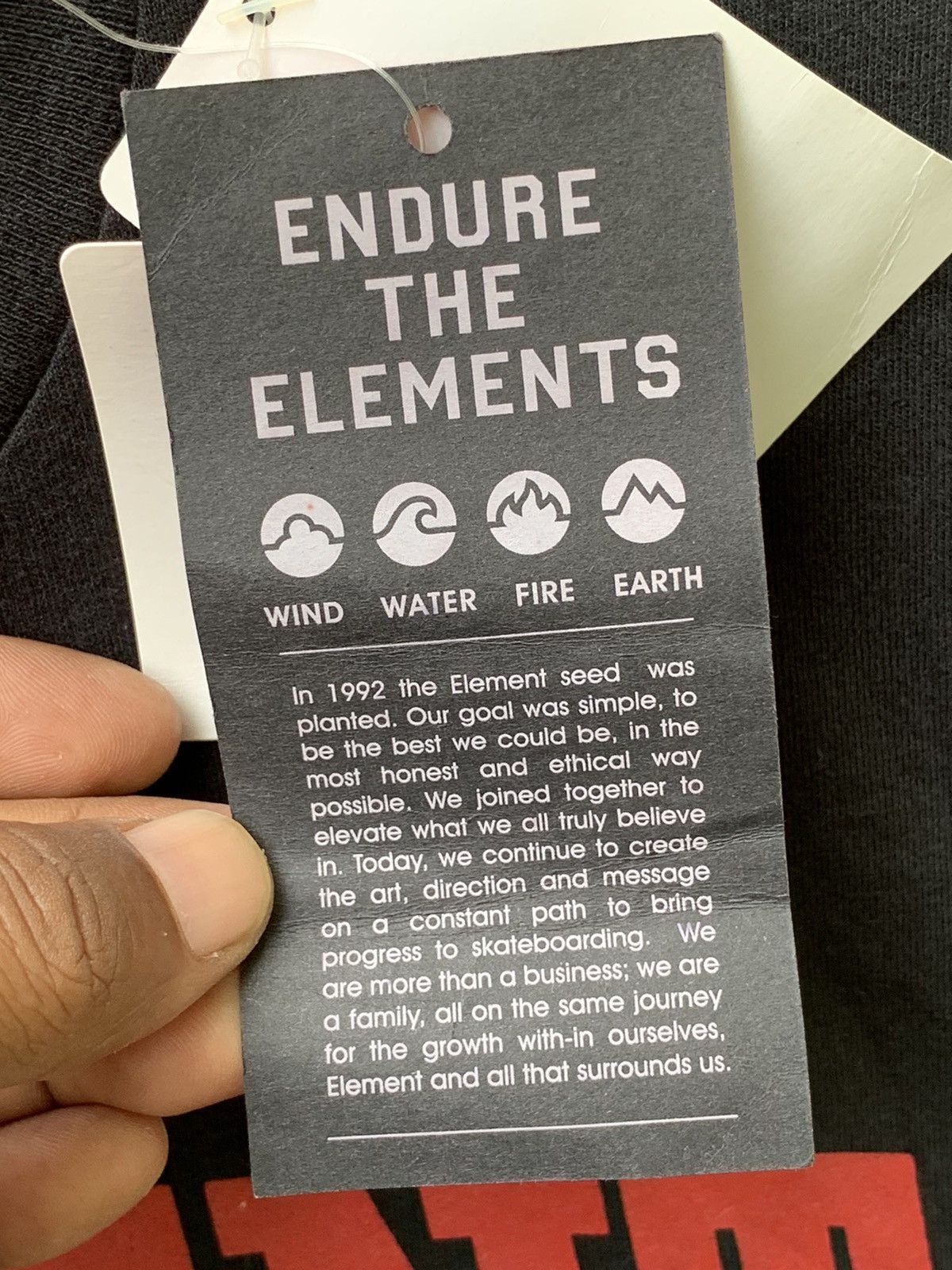 Element Element.. Wind Water Fire Earth No Struggle, No Progress Tee Size US M / EU 48-50 / 2 - 12 Thumbnail