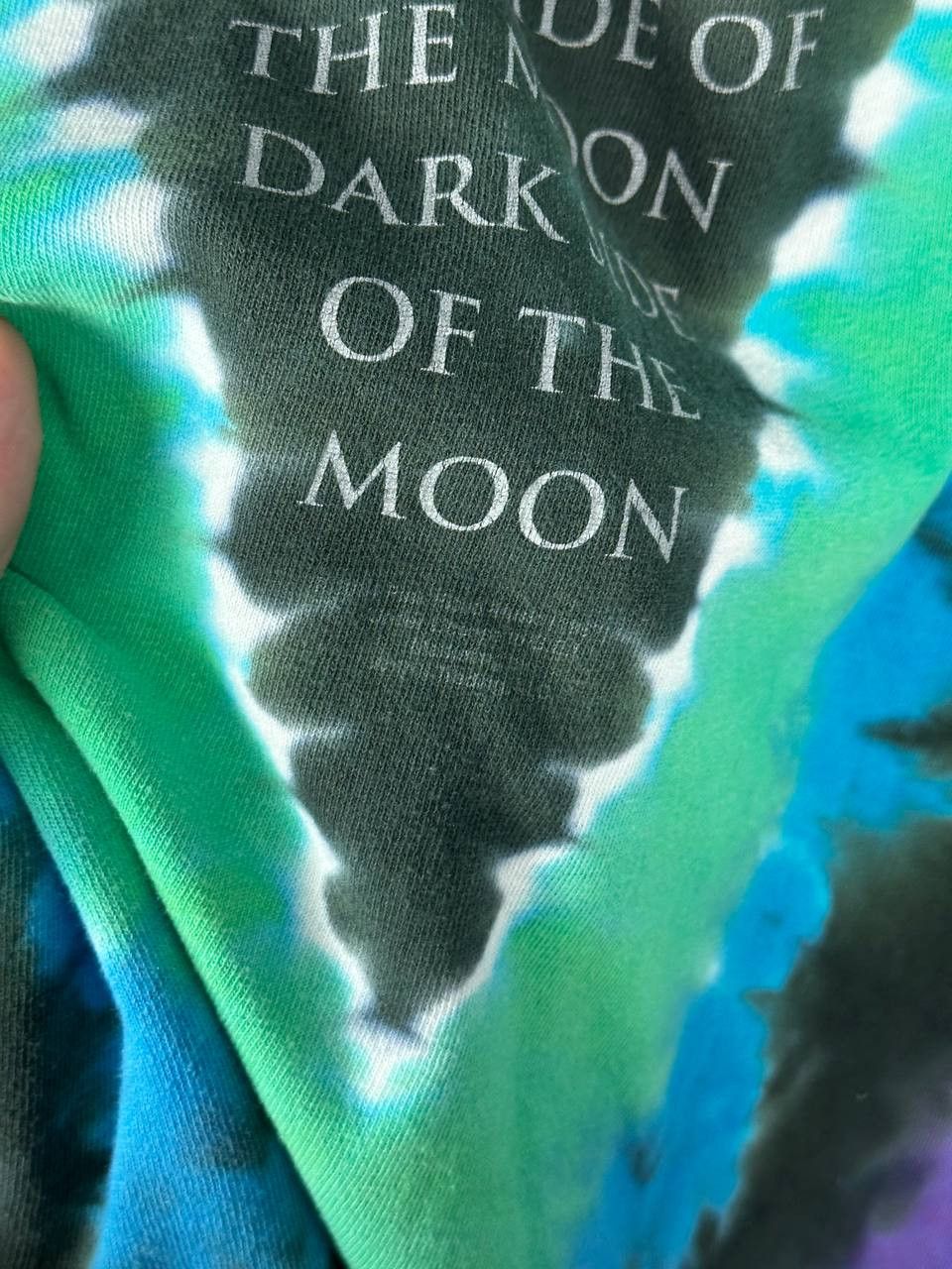 Vintage Liquid Blue Pink Floyd Dark Side of the Moon Tie Dye T Shirt Size US XL / EU 56 / 4 - 6 Thumbnail