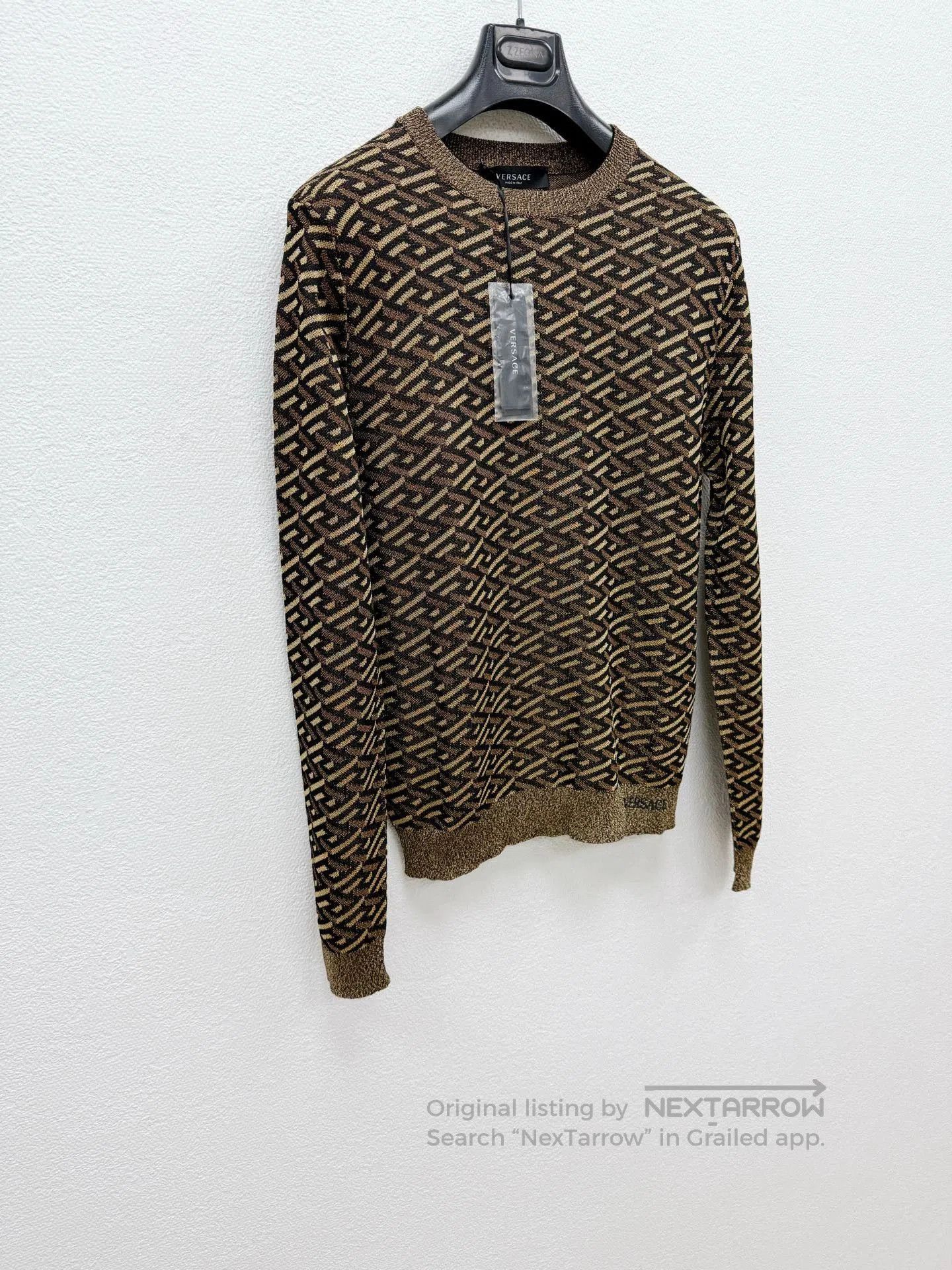 Versace VERSACE Embroidered Knit Sweater. Size US S / EU 44-46 / 1 - 3 Thumbnail