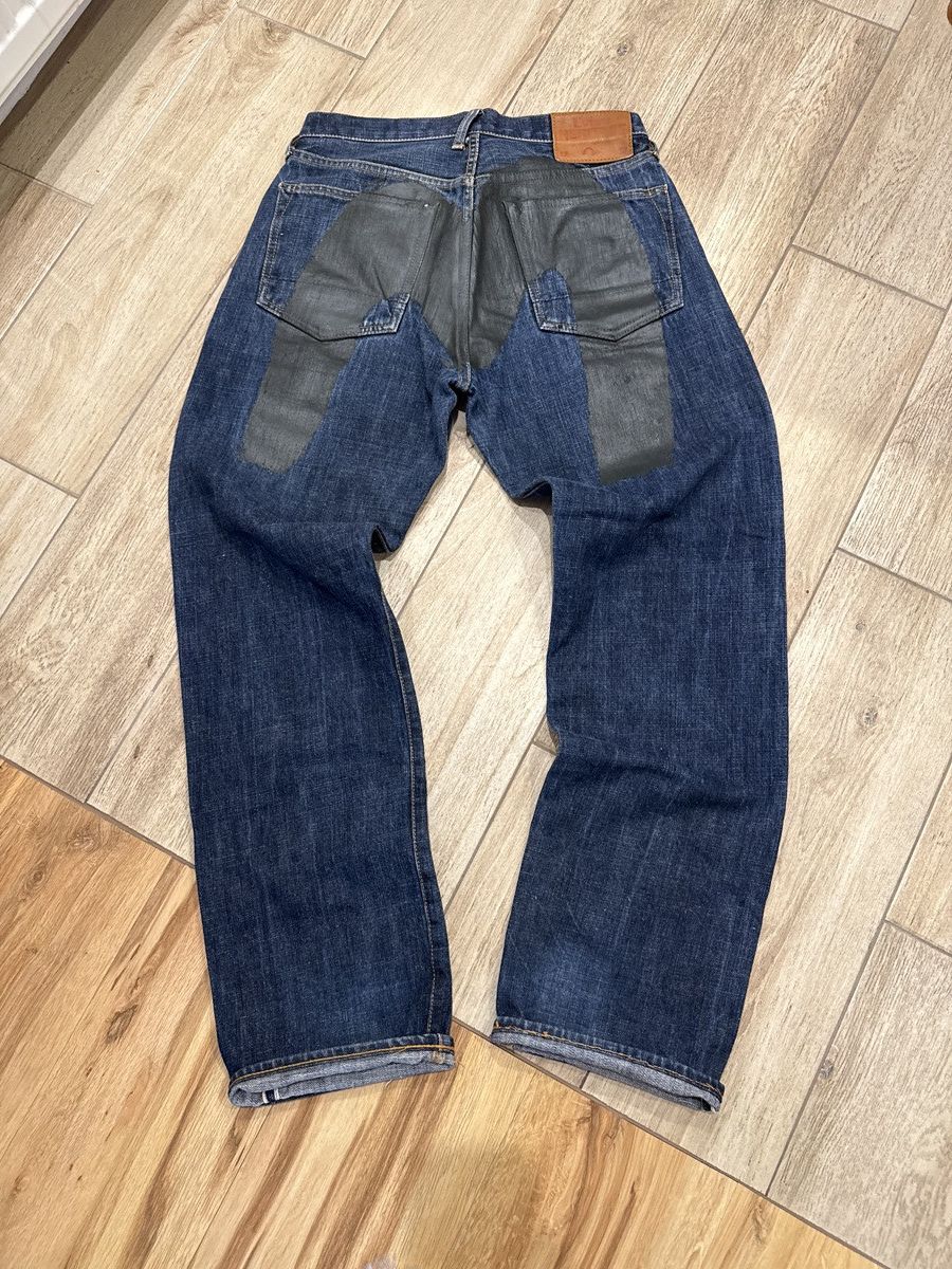 Evisu Vintage Evisu denim jeans pants big logo dark black japanese Size US 30 / EU 46 - 2 Thumbnail
