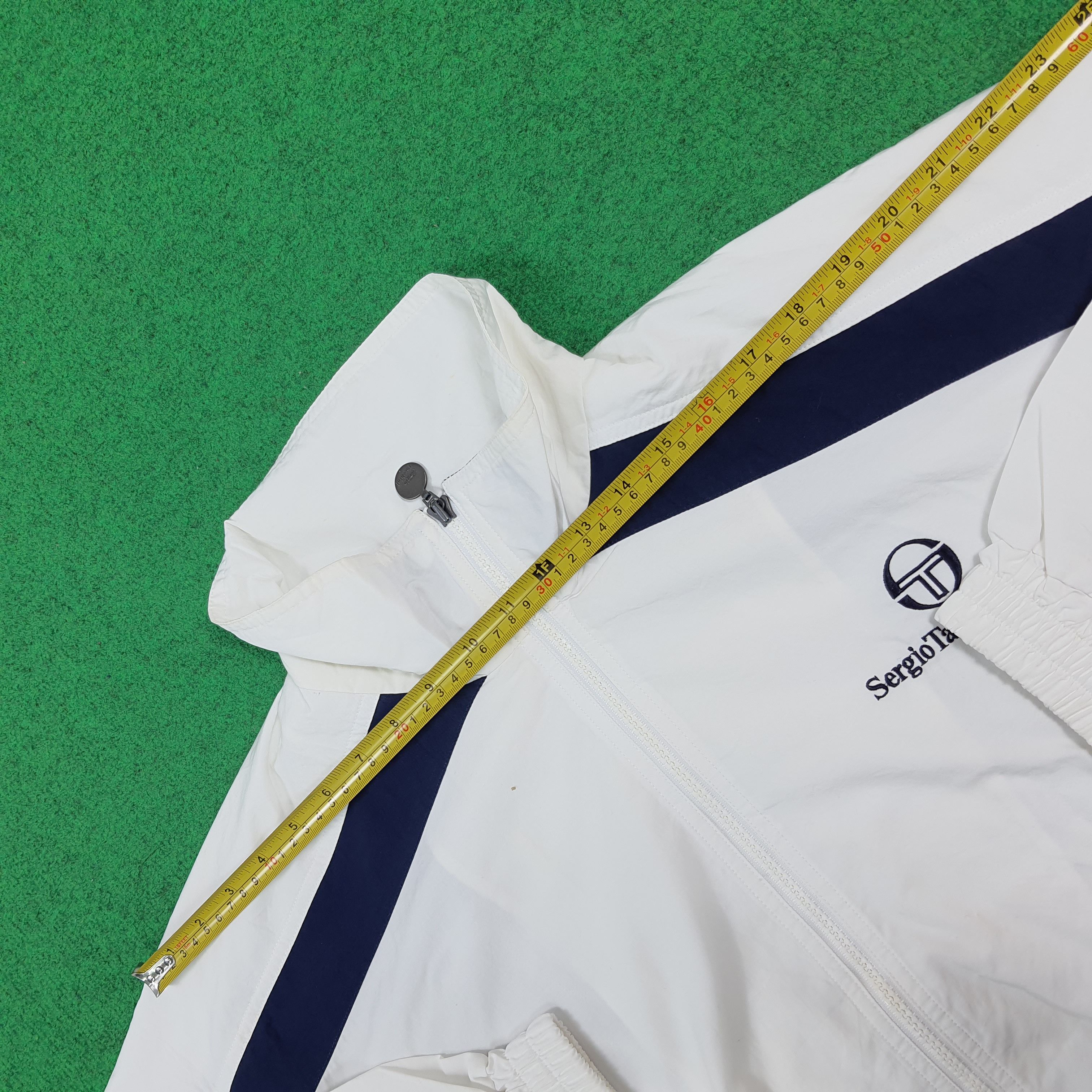 Sergio Tacchini Vintage Sergio Tacchini Sport Zipper White Jacket C296N29 Size US L / EU 52-54 / 3 - 11 Thumbnail