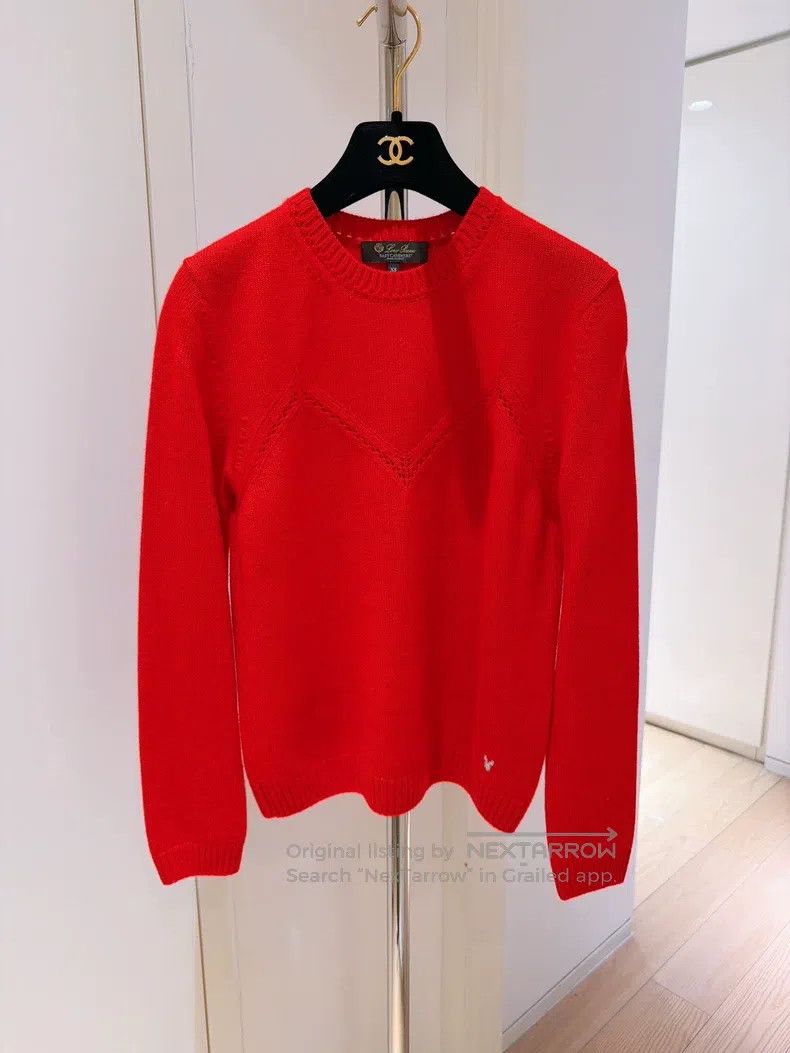 Loro Piana Loro Piana Limited Edition Rabbit Red Cashmere Sweater Size XS / US 0-2 / IT 36-38 - 1 Thumbnail