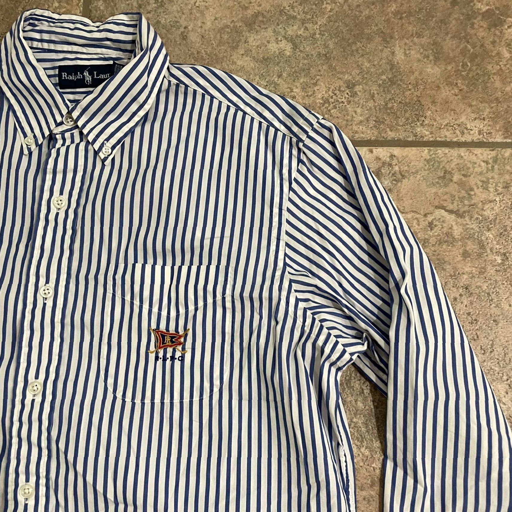 Ralph Lauren RALPH LAUREN Multicolor Striped Button-Up Shirt Long Sleeve Adult Large Mens Size US L / EU 52-54 / 3 - 2 Thumbnail
