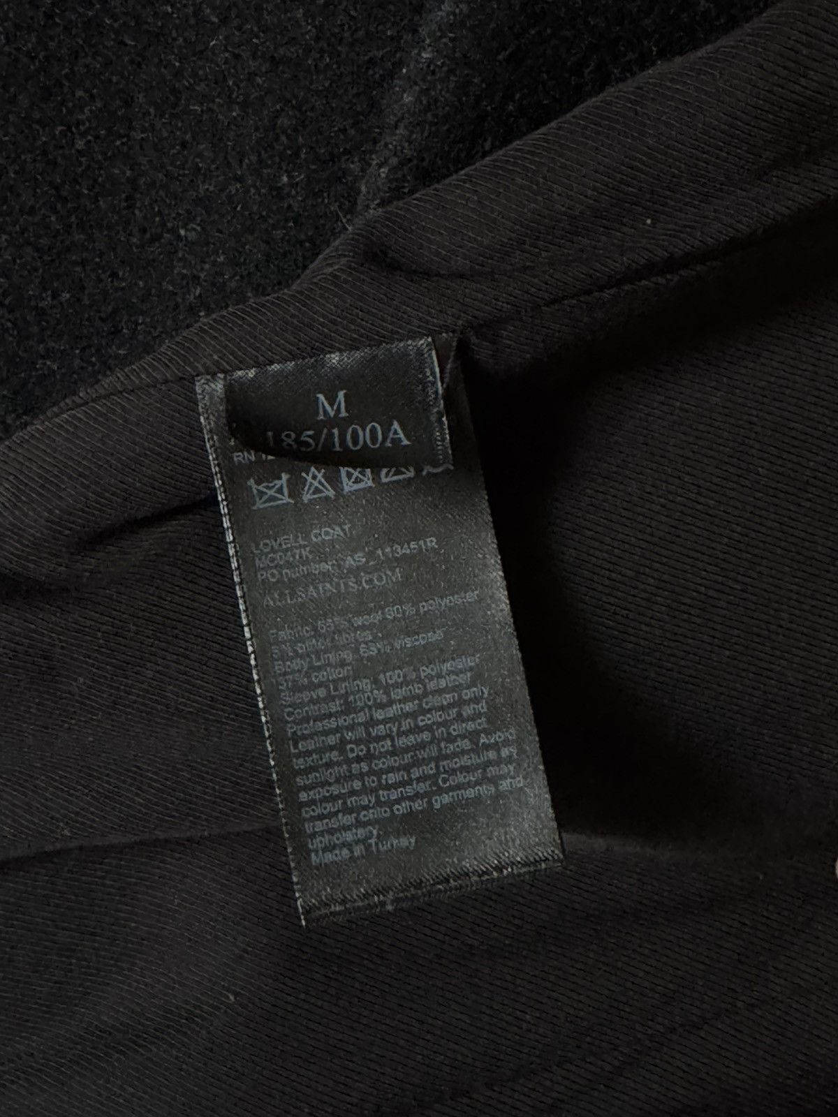 Allsaints All Saints Lovell Woolen-Twill Coat (New/Unworn) Size US M / EU 48-50 / 2 - 6 Thumbnail