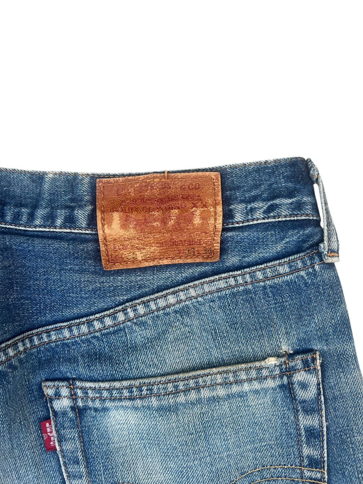 Levi's 90s Levi’s 503B XX Big E Distress Denim Selvedge Jeans Size US 32 / EU 48 - 20 Thumbnail
