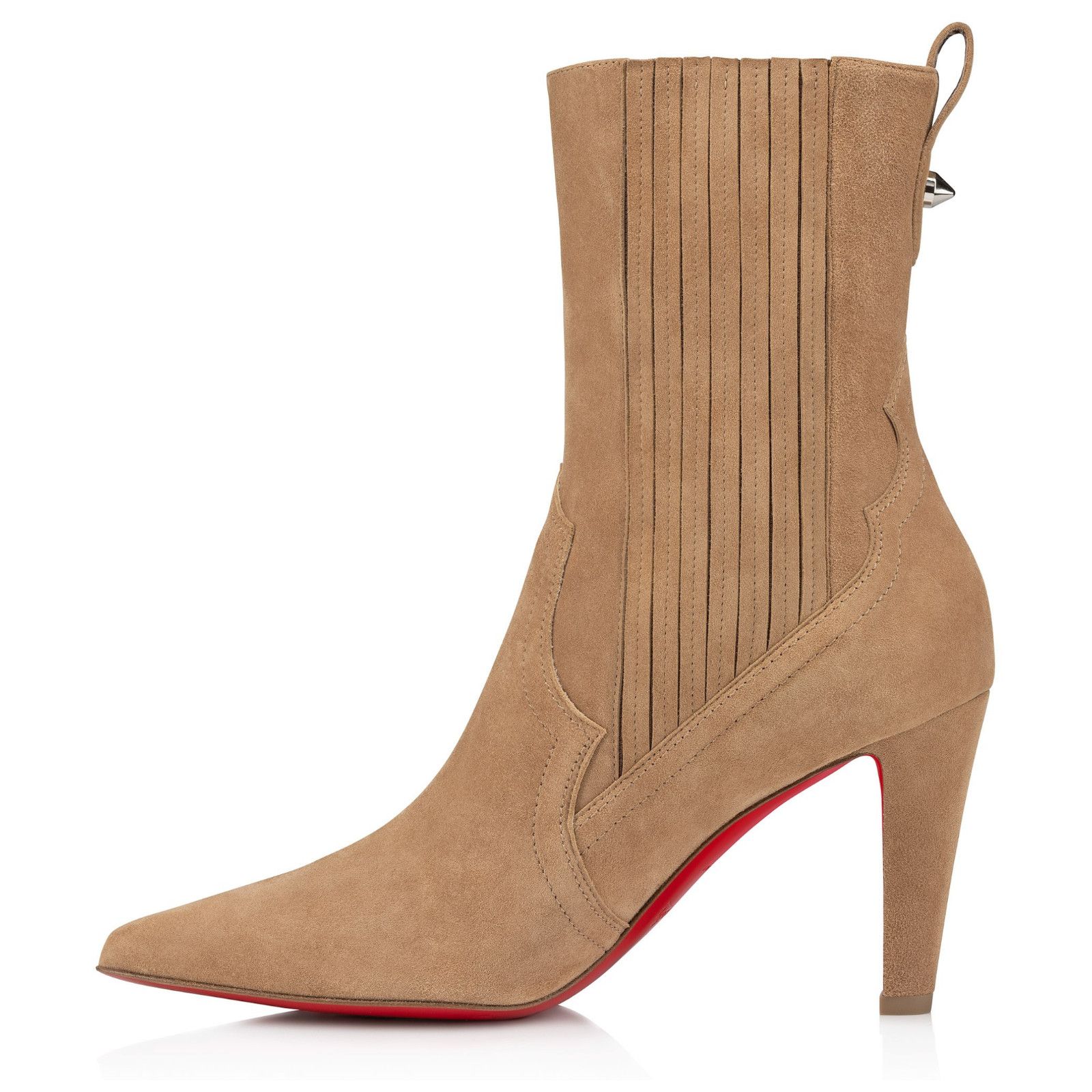 Christian Louboutin Christian Louboutin Santigag 85 Beige Suede Ankle Boot 39.5 Size US 9.5 / IT 39.5 - 10 Thumbnail