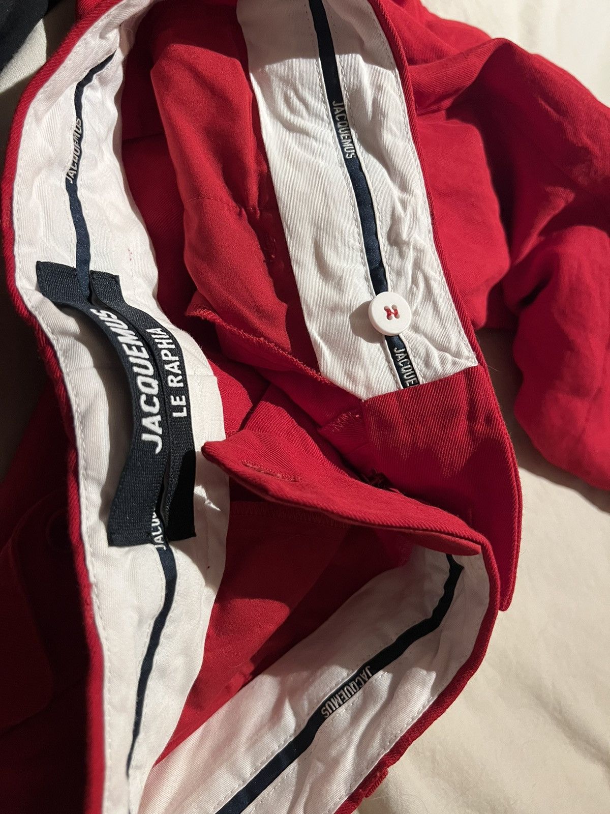 Jacquemus JACQUEMUS LE RAPHIA RED PANTS Size 48S - 6 Thumbnail