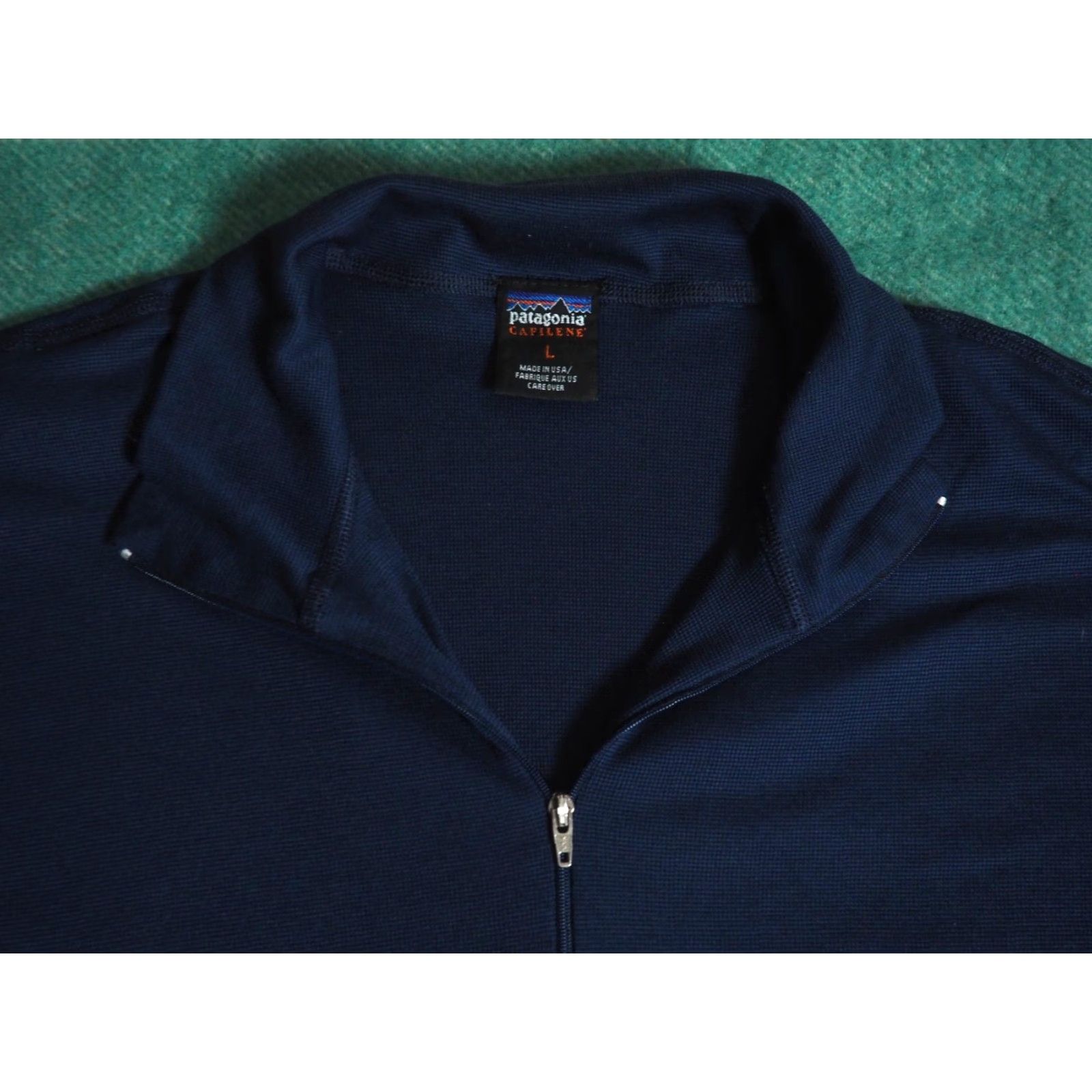 Patagonia VTG Patagonia Capilene USA Made Navy Blue 1/4 Zip Outdoor Hiking Shirt Men L Size US L / EU 52-54 / 3 - 3 Thumbnail