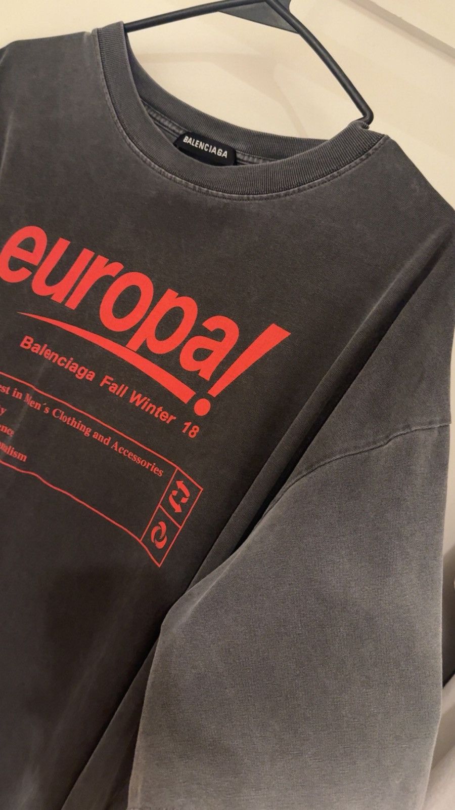 Balenciaga Balenciaga Europa T-Shirt Size US XL / EU 56 / 4 - 2 Thumbnail