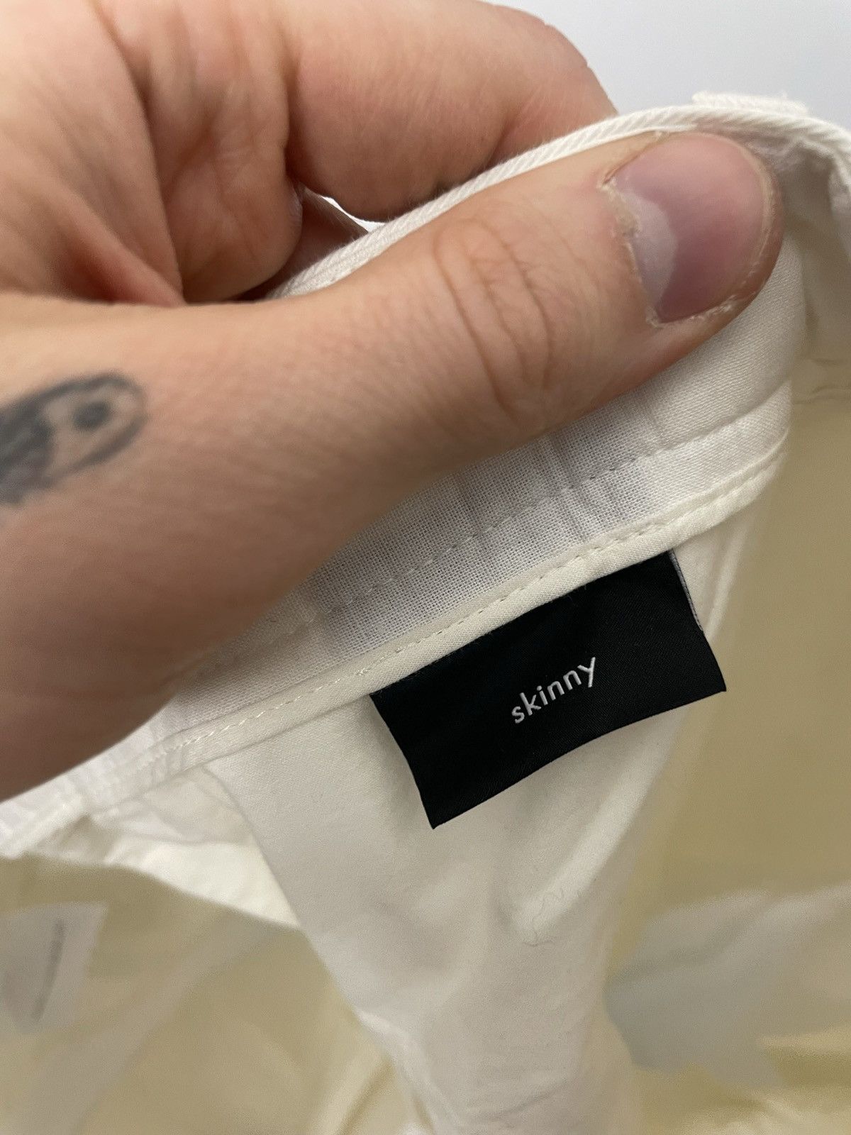 Gucci Vintage Y2k Gucci White Slim Skinny Pant Luxury Designer Size US 33 - 4 Thumbnail