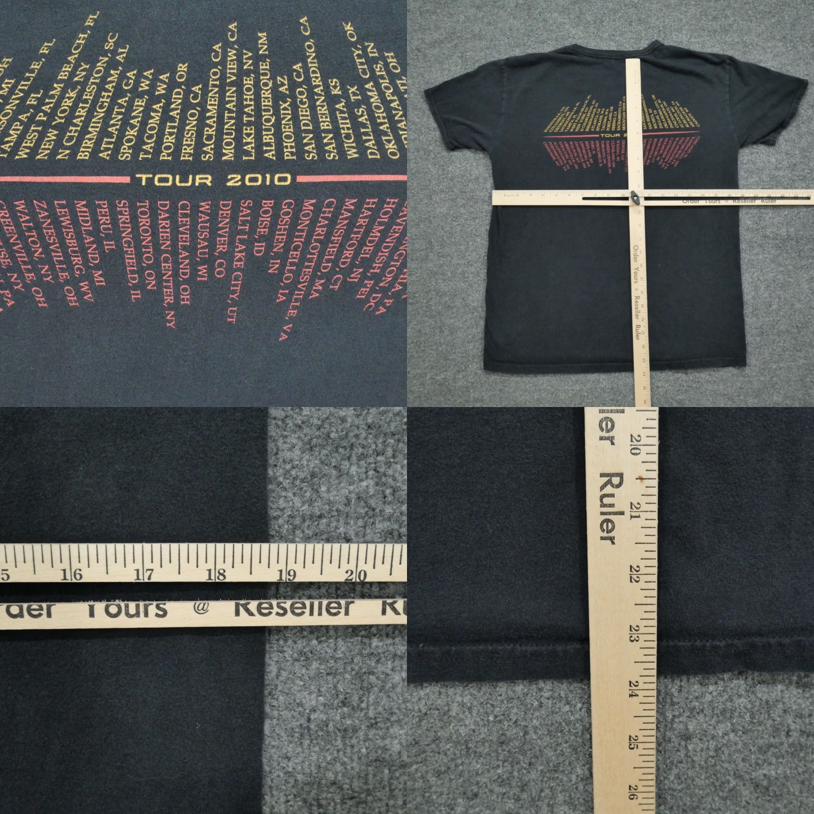 Gildan Lady Antebellum T Shirt Adult Medium Black 2010 Concert Tour Music Mens Size US M / EU 48-50 / 2 - 8 Thumbnail