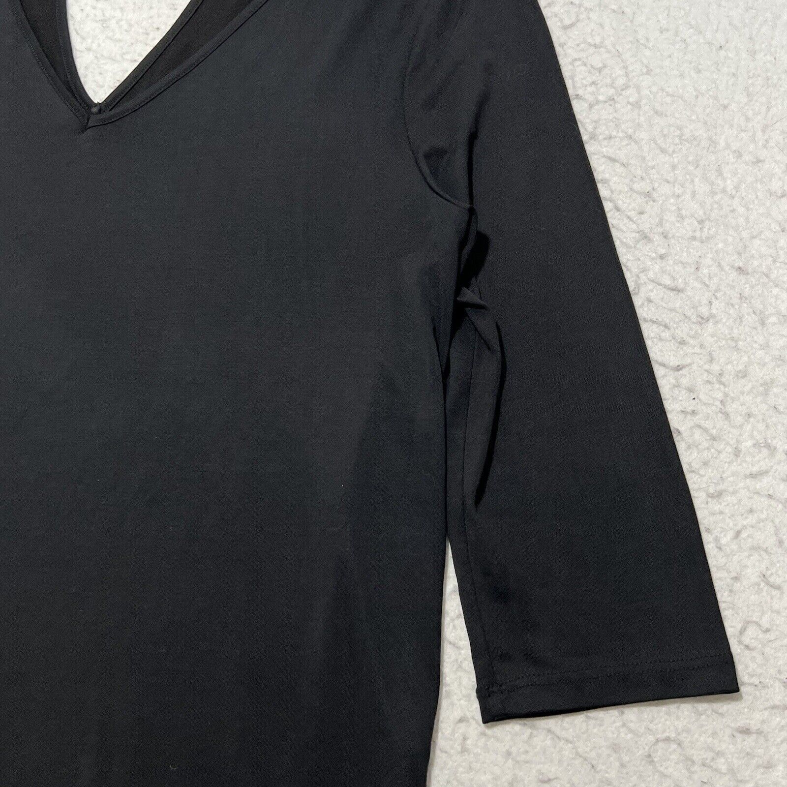 Anthropologie Pleione Anthropologie 3/4 Sleeve Hi-Lo V-Neck Blouse Size S / US 4 / IT 40 - 5 Thumbnail