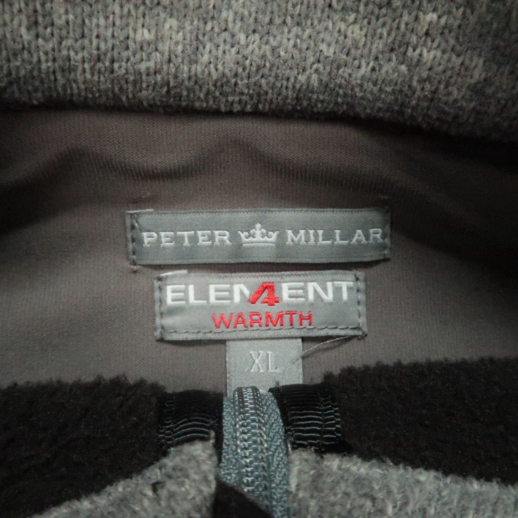 Peter Millar Peter Millar Pullover Mens XL Black Element Warmth 1/4 Zip Sweater Size US XL / EU 56 / 4 - 4 Thumbnail