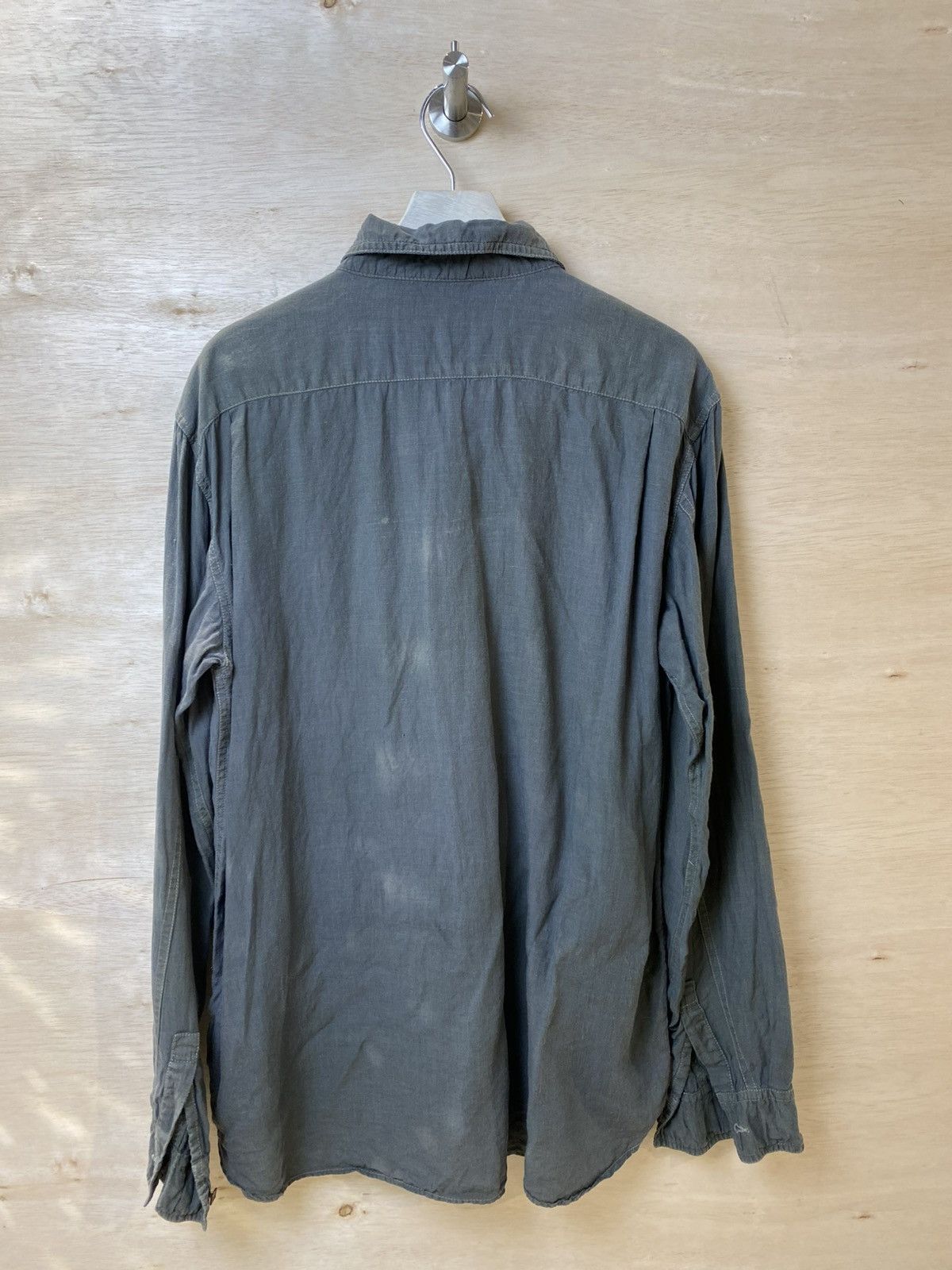 Japanese Brand × Sage De Cret Sage de cret Military Linen Shirt Size L Size US L / EU 52-54 / 3 - 2 Thumbnail
