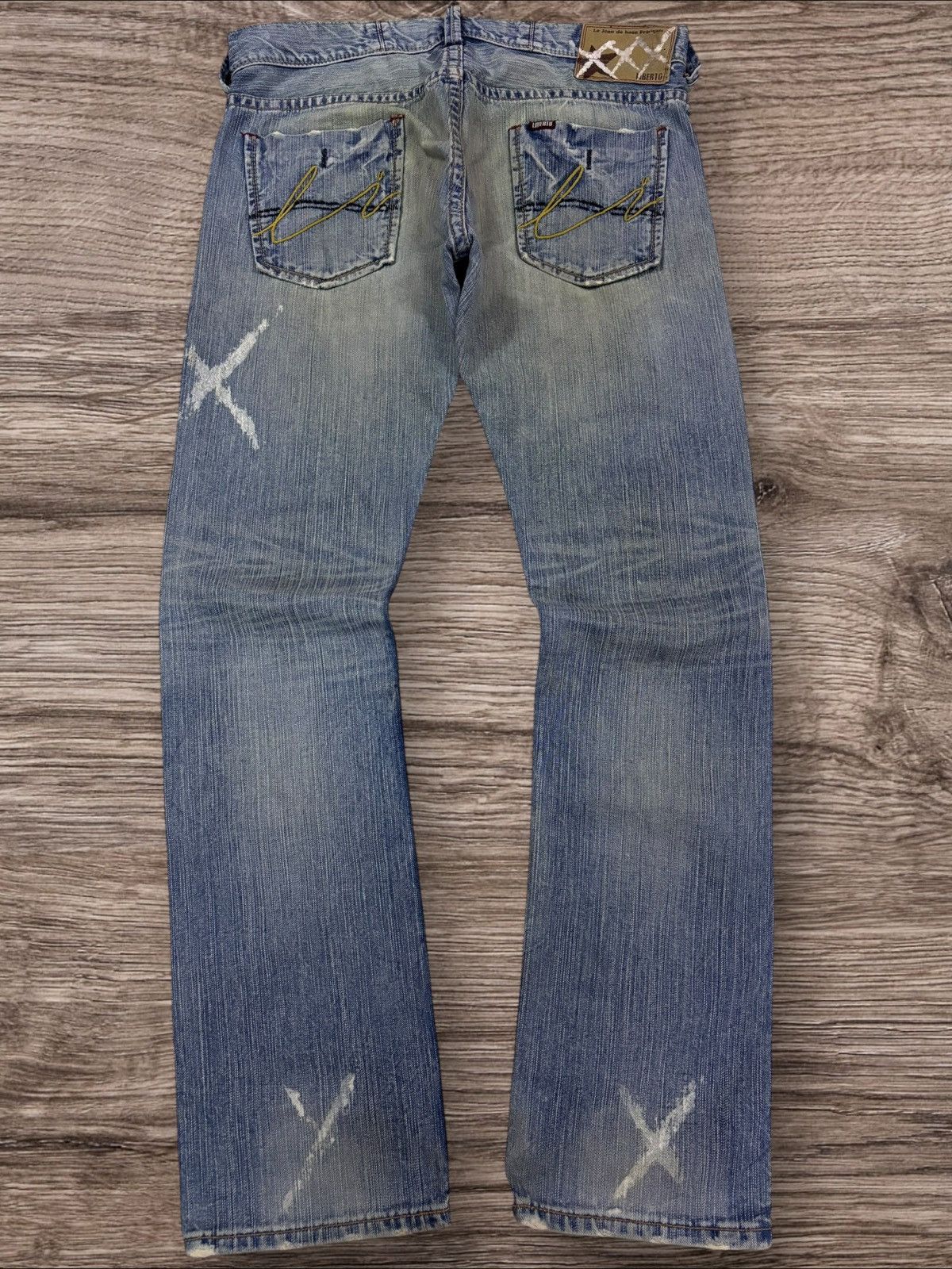 Seditionaries Liberto XXX Cross Paint Grunge Distress Jeans Size US 34 / EU 50 - 1 Thumbnail
