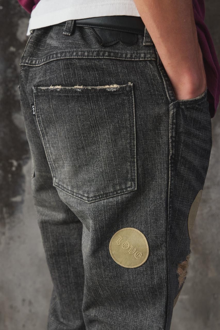 Number (N)ine Number (N)ine AW04 Patchwork Distressed Denim Size US 35 - 7 Thumbnail