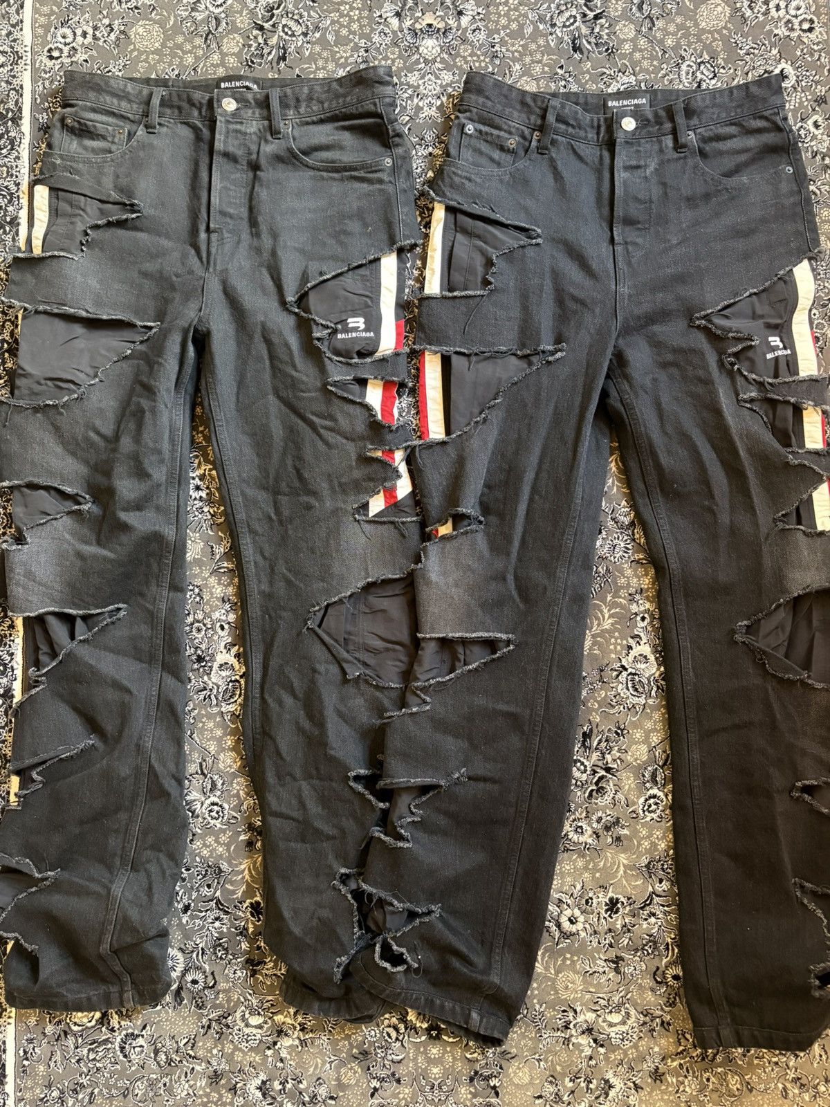 Balenciaga Balenciaga AW21 Afterworld Slashed Denim Size US 30 / EU 46 - 3 Thumbnail