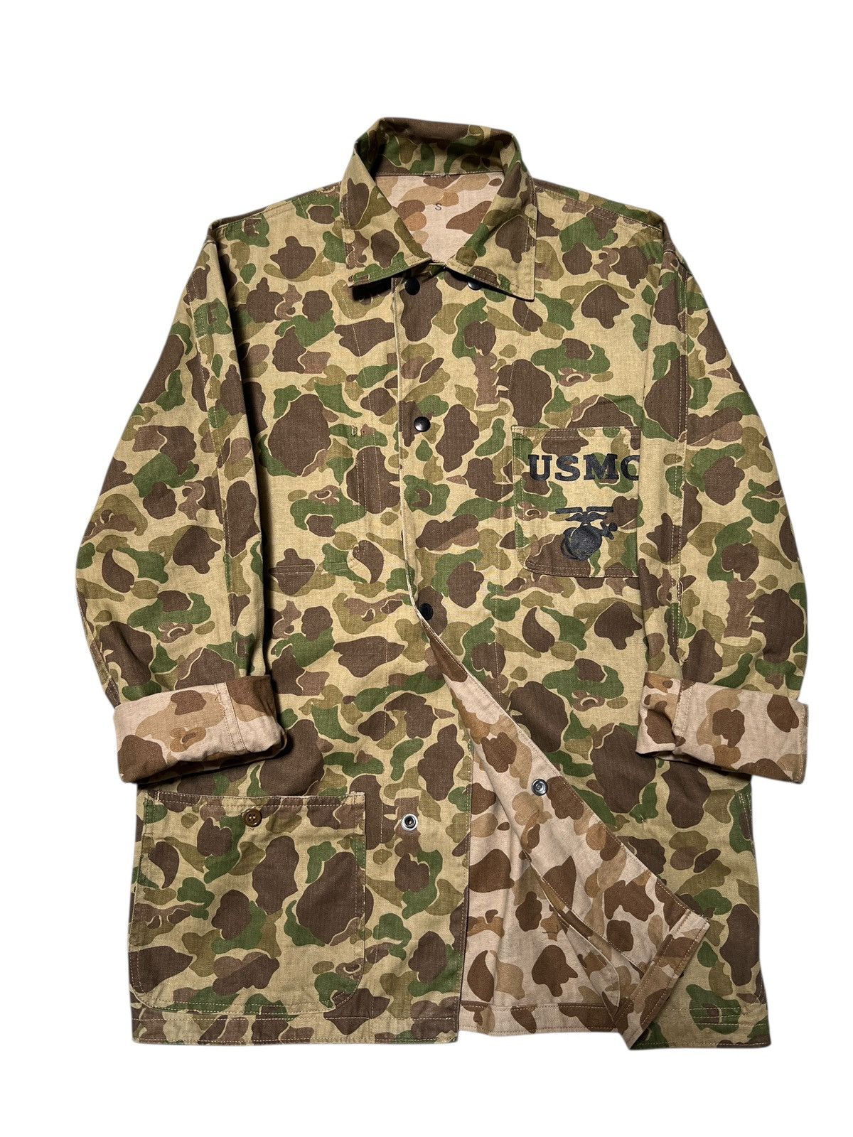 Vintage 🔥 VINTAGE REPRO USMC FROGSKIN REVERSIBLE MILITARY JACKET Size US S / EU 44-46 / 1 - 13 Thumbnail