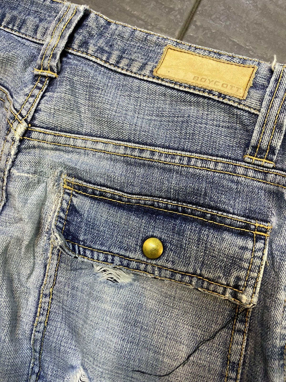 Hysteric Glamour Boycott distressed patchwork Size US 31 - 6 Thumbnail