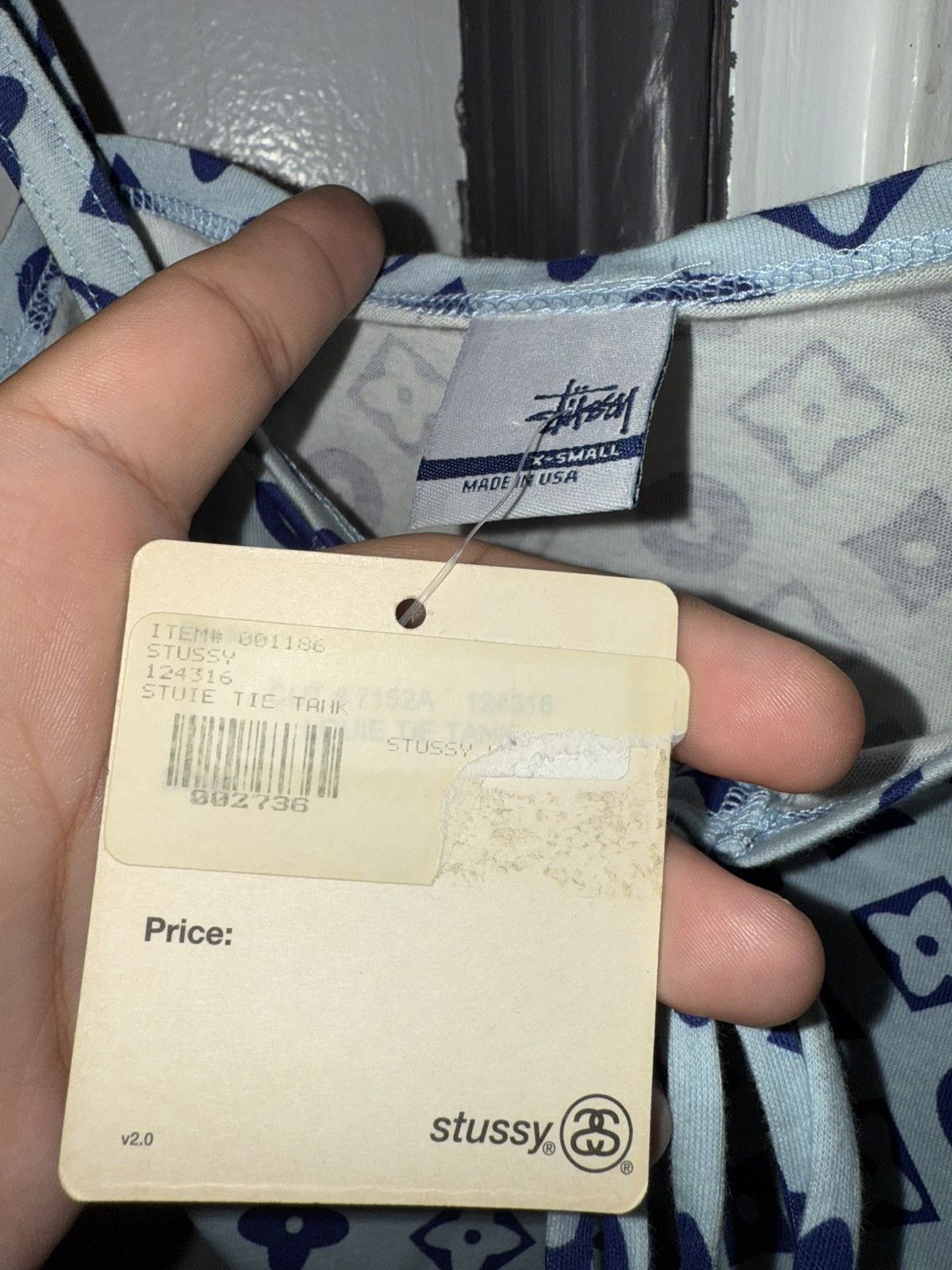 Stussy Vintage stussy monogram tank top women’s XS louie blue Size XS / US 0-2 / IT 36-38 - 4 Thumbnail