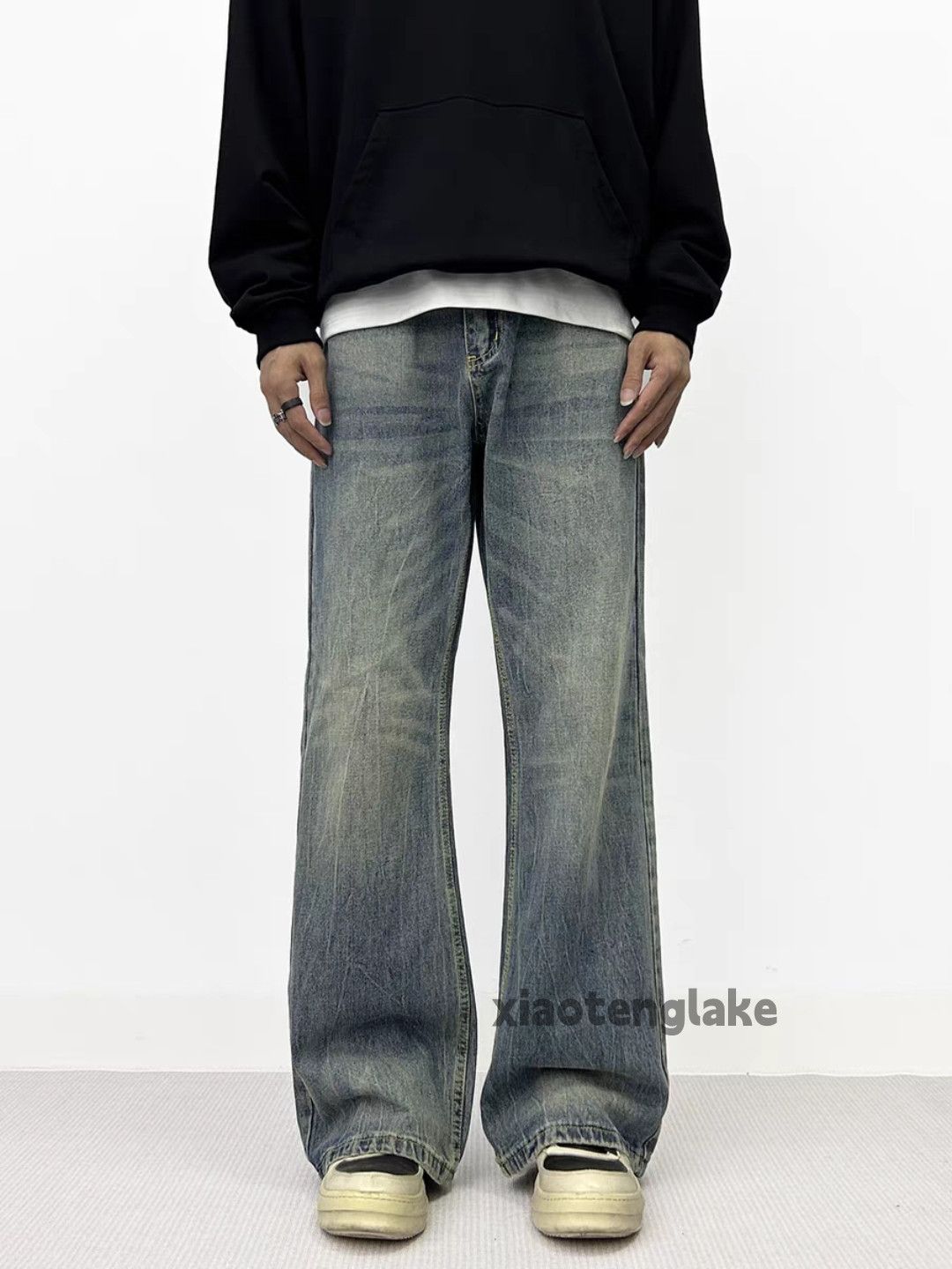 Jean × Vintage washed faded cleanfit yuppie loose baggy y2k jeans Size US 34 / EU 50 - 4 Thumbnail